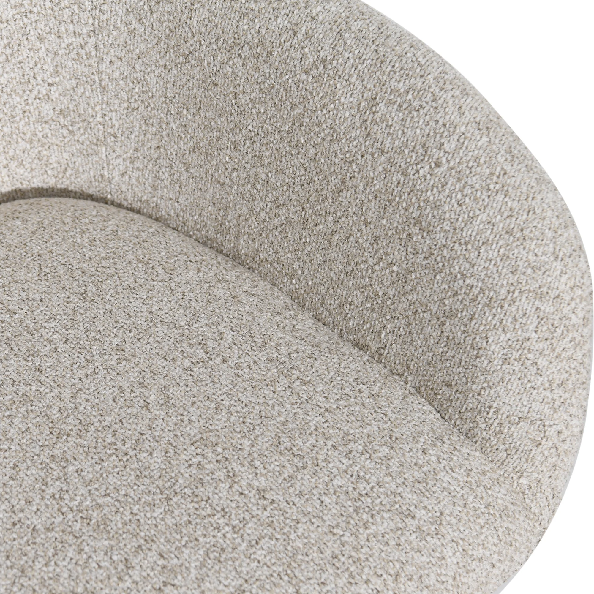 Cali Fabric Swivel Dining Chair Grey - Image 5
