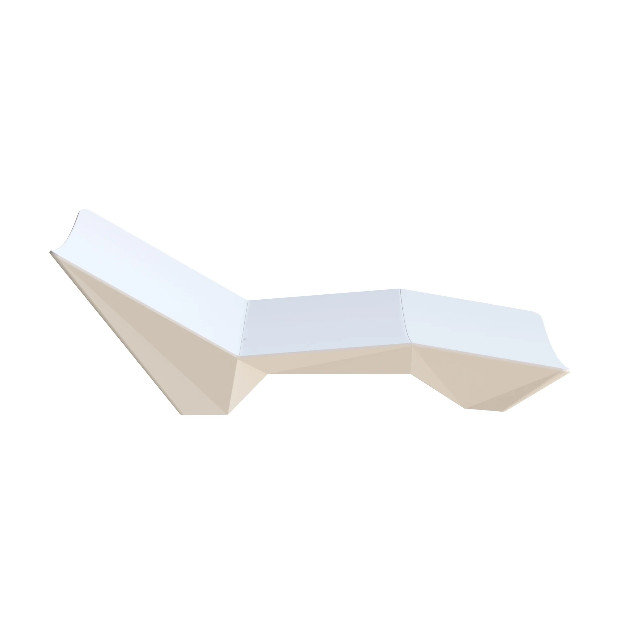 Palm Drift Premium Luxury Pool Lounger Chaise White - Image 4
