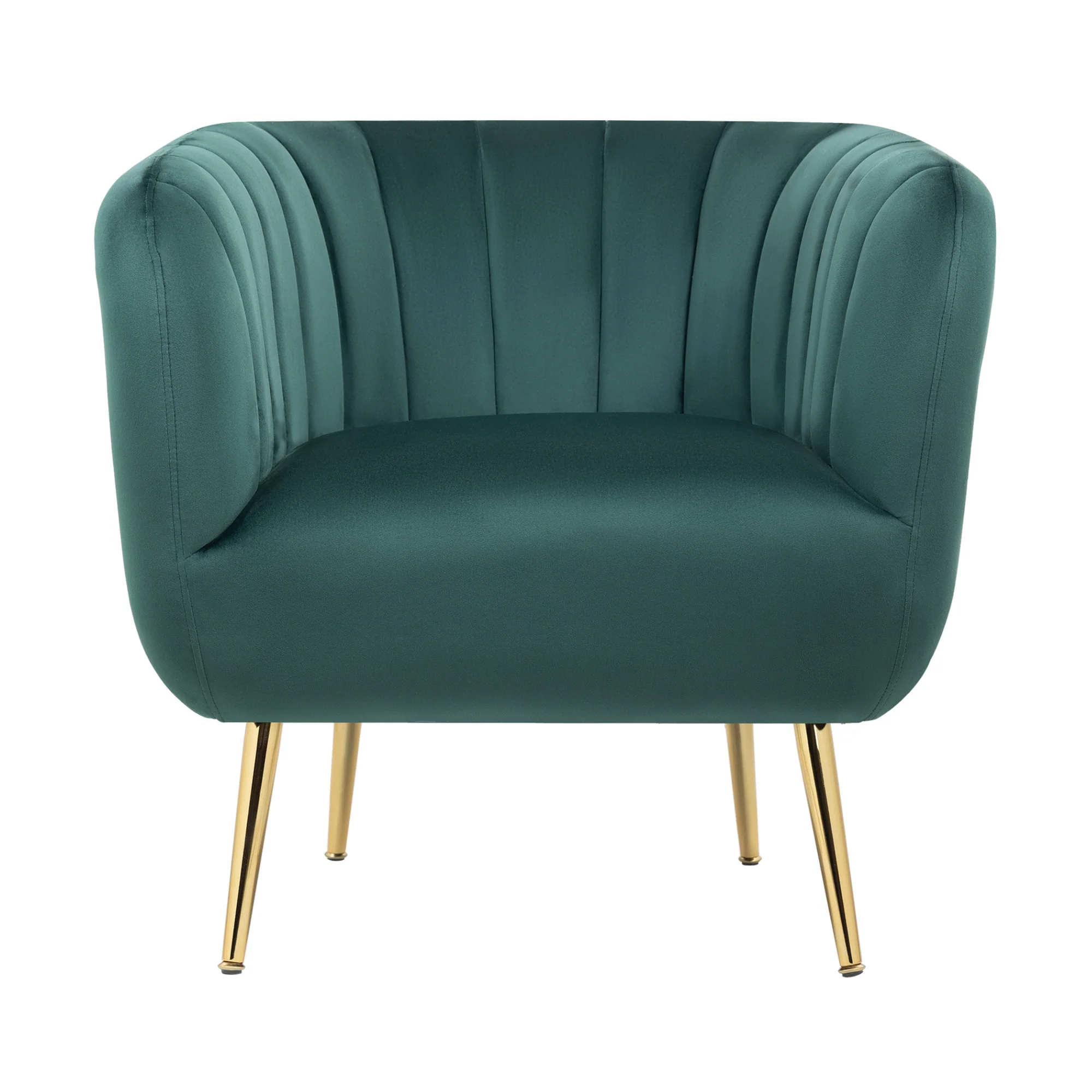 Cecil Premium Velvet Armchair Green - Image 3