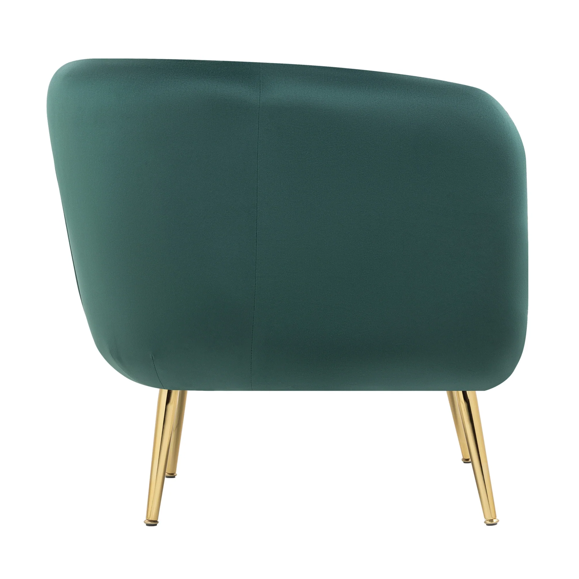Cecil Premium Velvet Armchair Green - Image 4