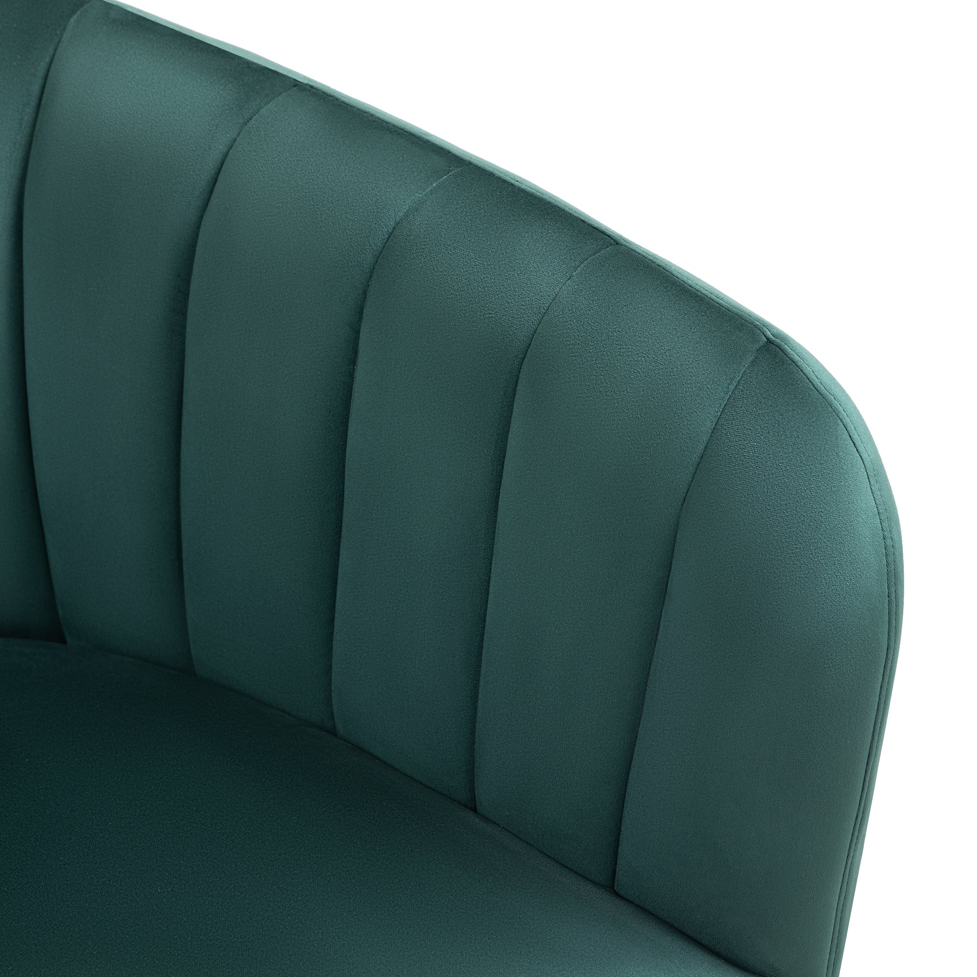 Cecil Premium Velvet Armchair Green - Image 6