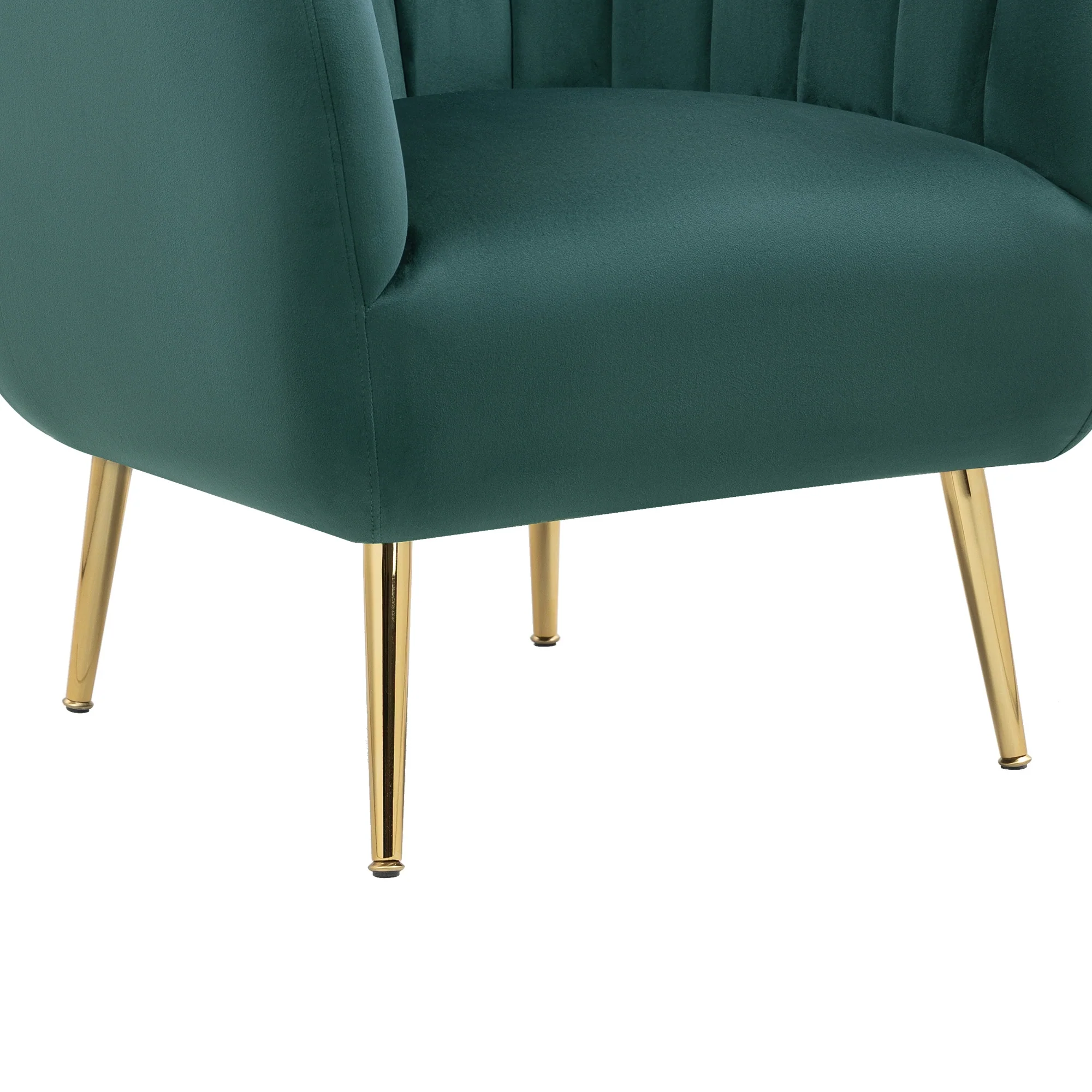 Cecil Premium Velvet Armchair Green - Image 7