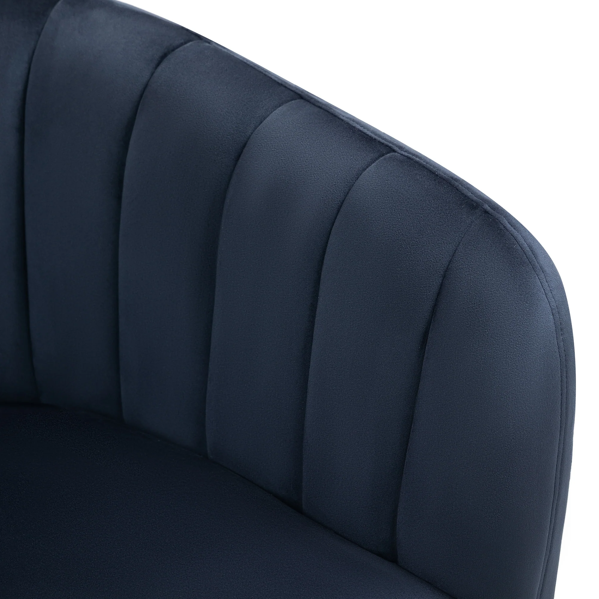 Cecil Premium Velvet Armchair Navy - Image 6