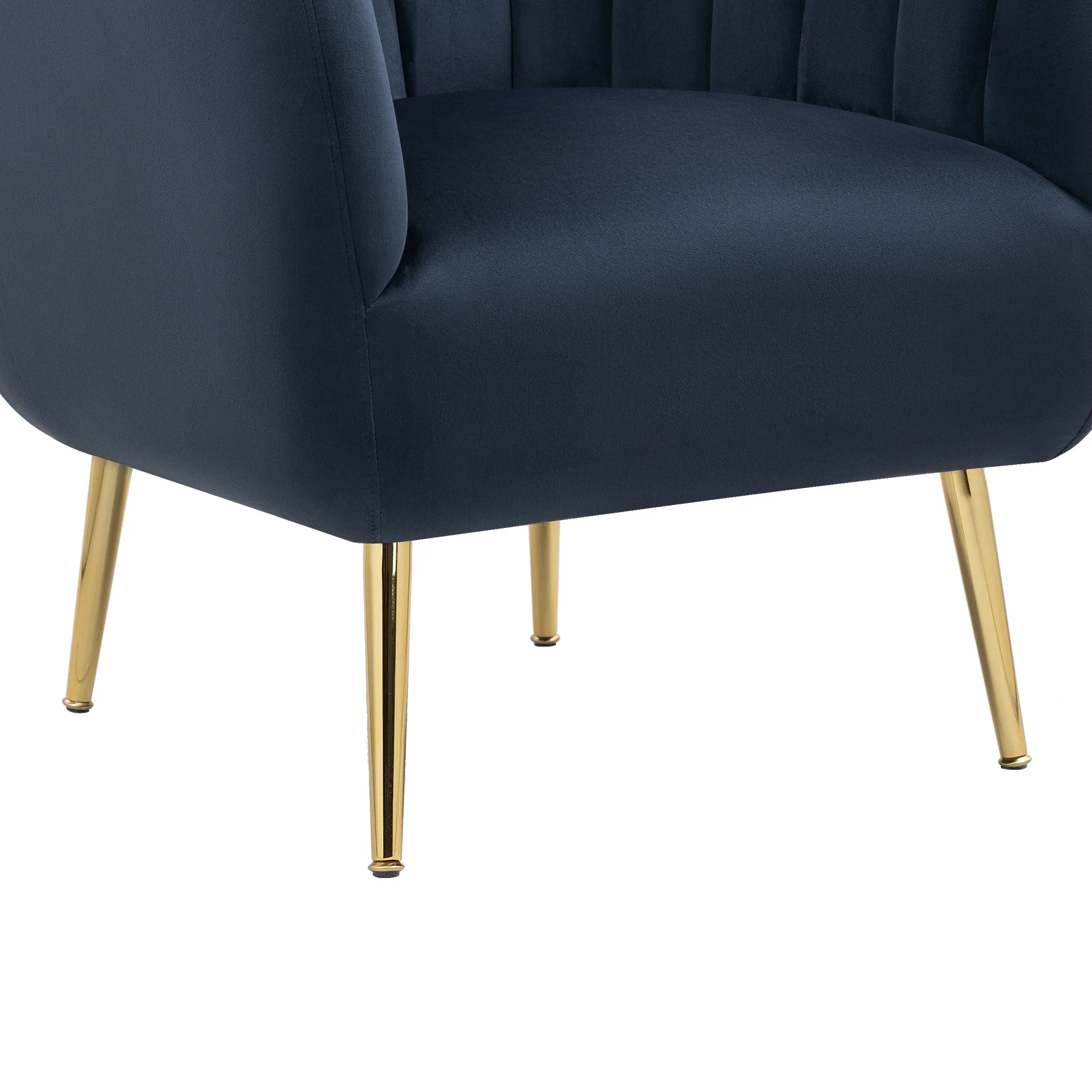 Cecil Premium Velvet Armchair Navy - Image 7