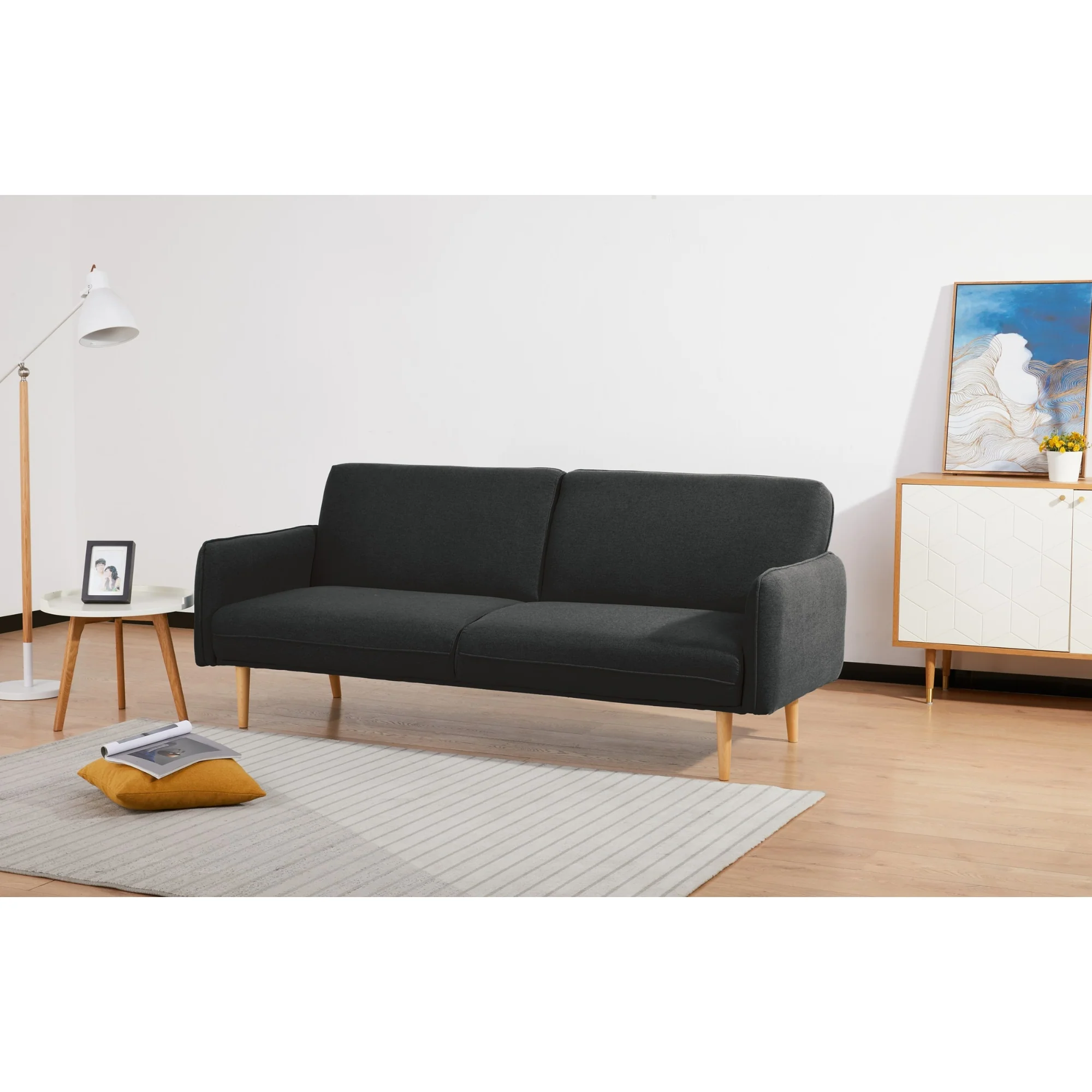 Celia 3 Seater Fabric Sofa Bed - Image 18