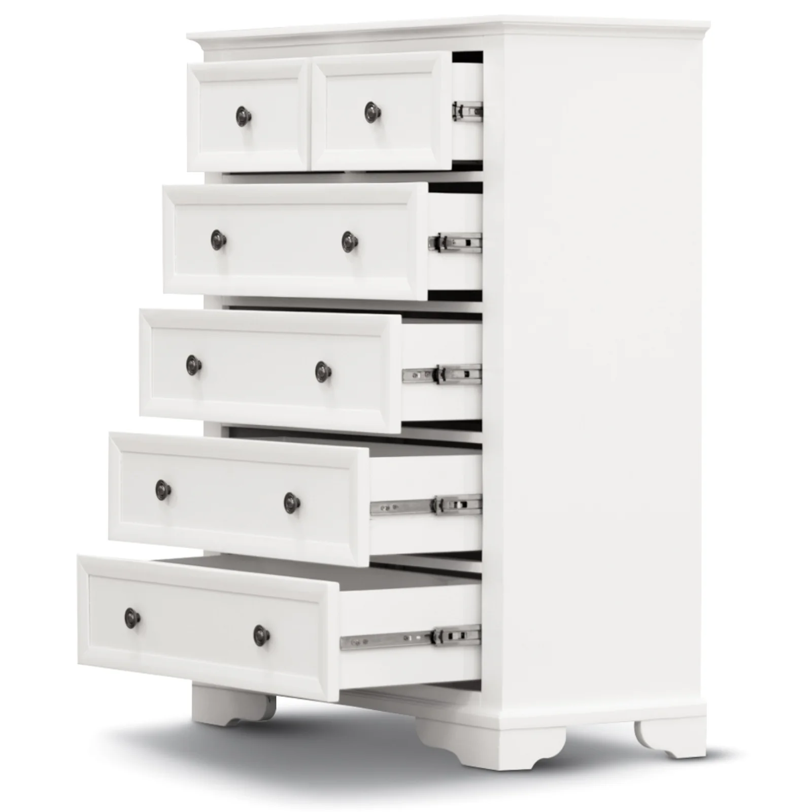 Celosia 3pc Set Bedside Tallboy Cabinet - Image 6