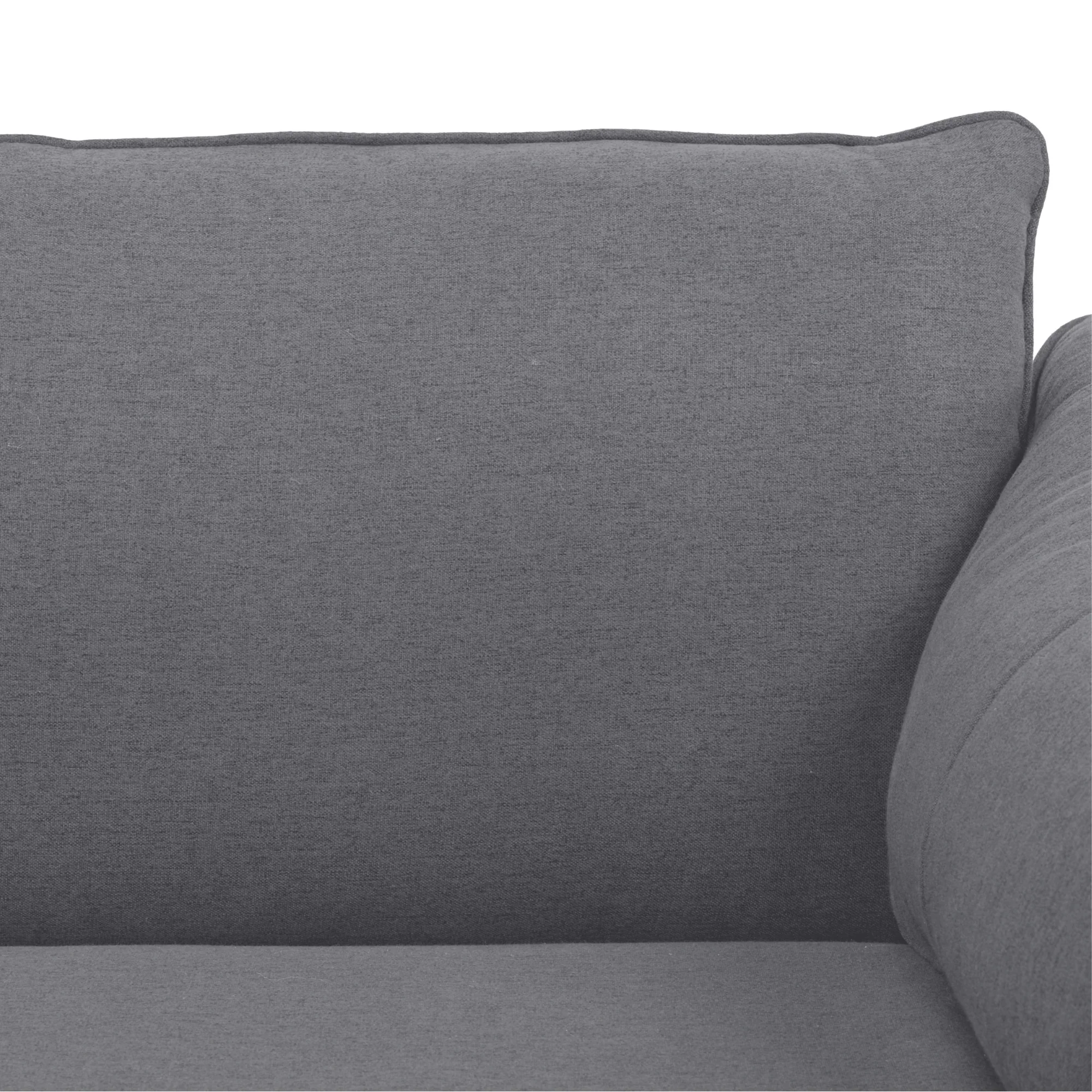 Channel 3 Seater Fabric Sofa - Image 15
