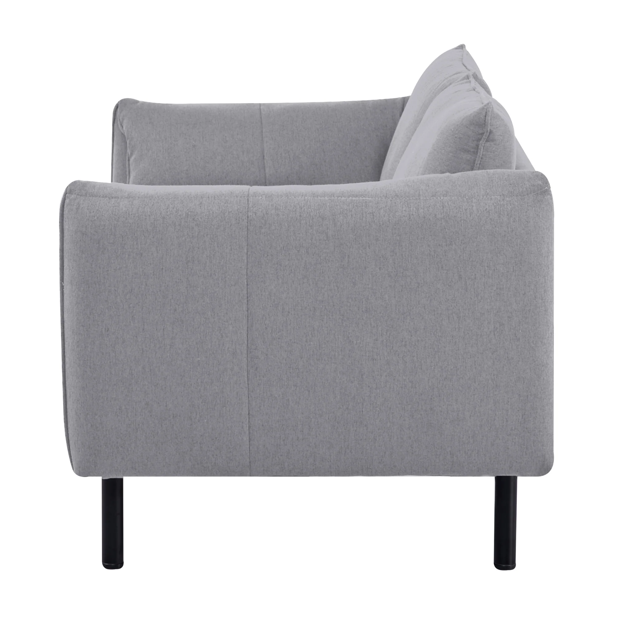 Channel 3 Seater Fabric Sofa - Image 6