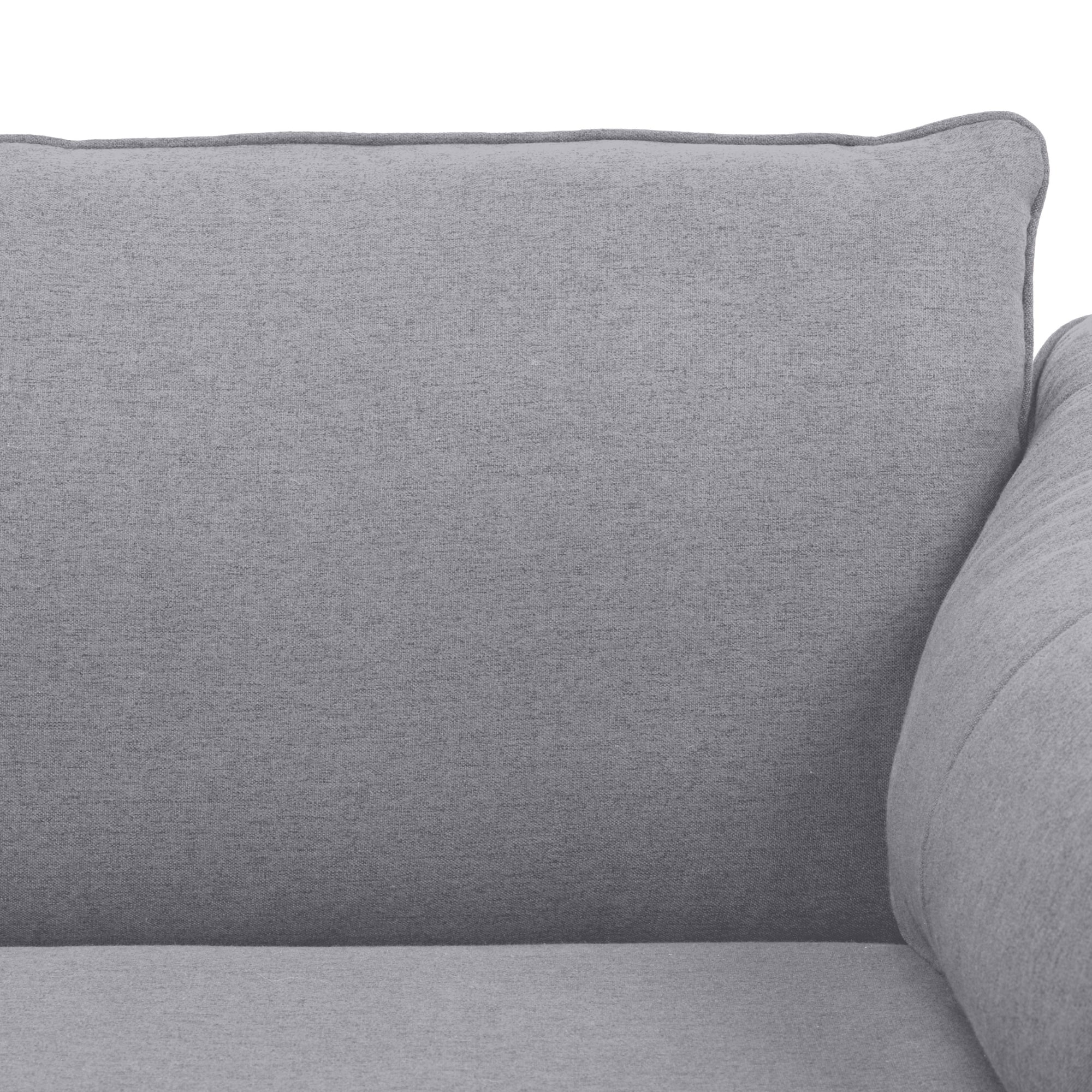 Channel 3 Seater Fabric Sofa - Image 7