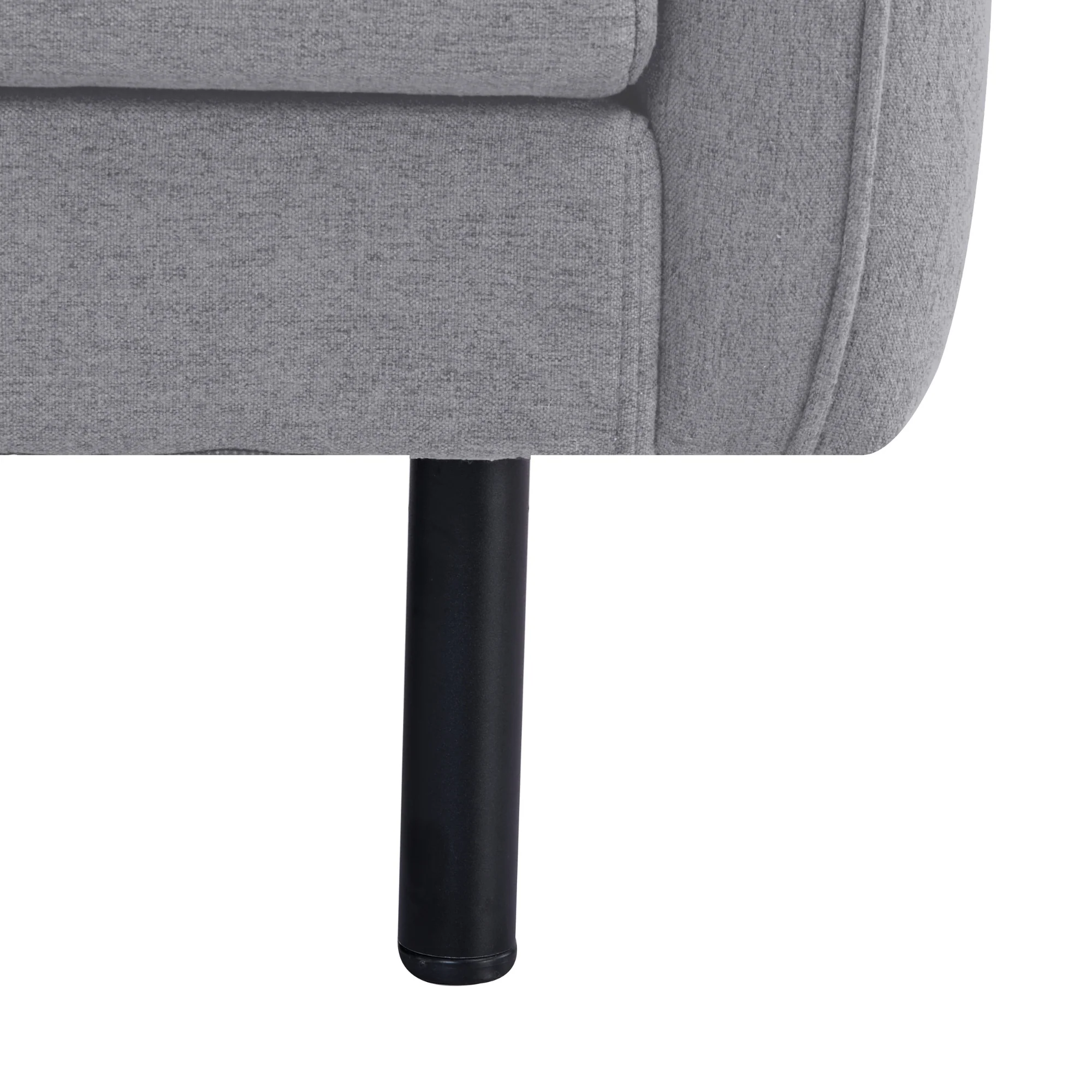 Channel 3 Seater Fabric Sofa - Image 8
