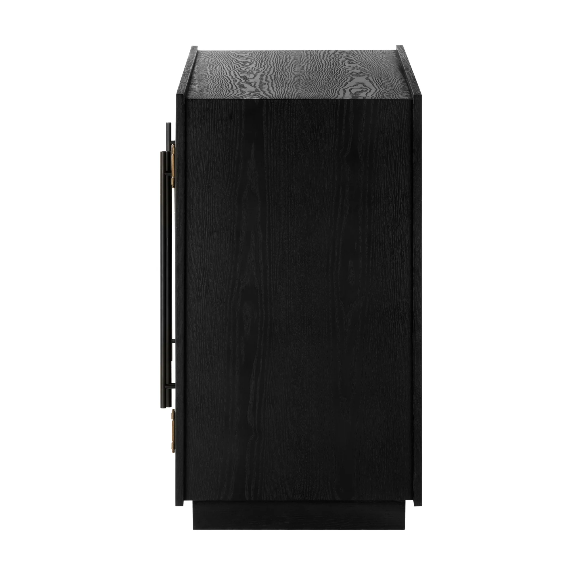Charles 178cm Sideboard Modern 4 Door Storage Cabinet Unit Black - Image 7