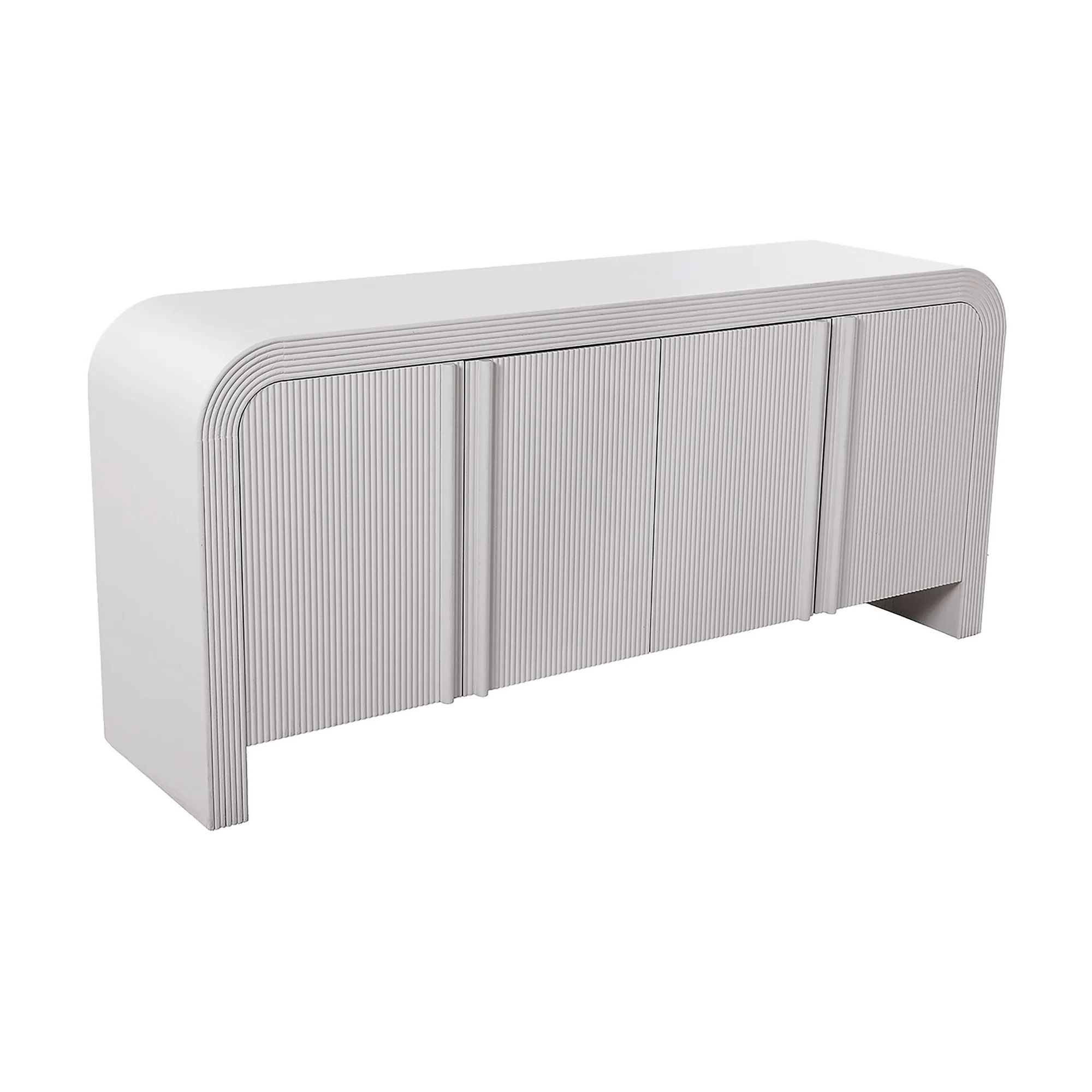 Chloe Channel Buffet Ivory and White Oak - Image 2