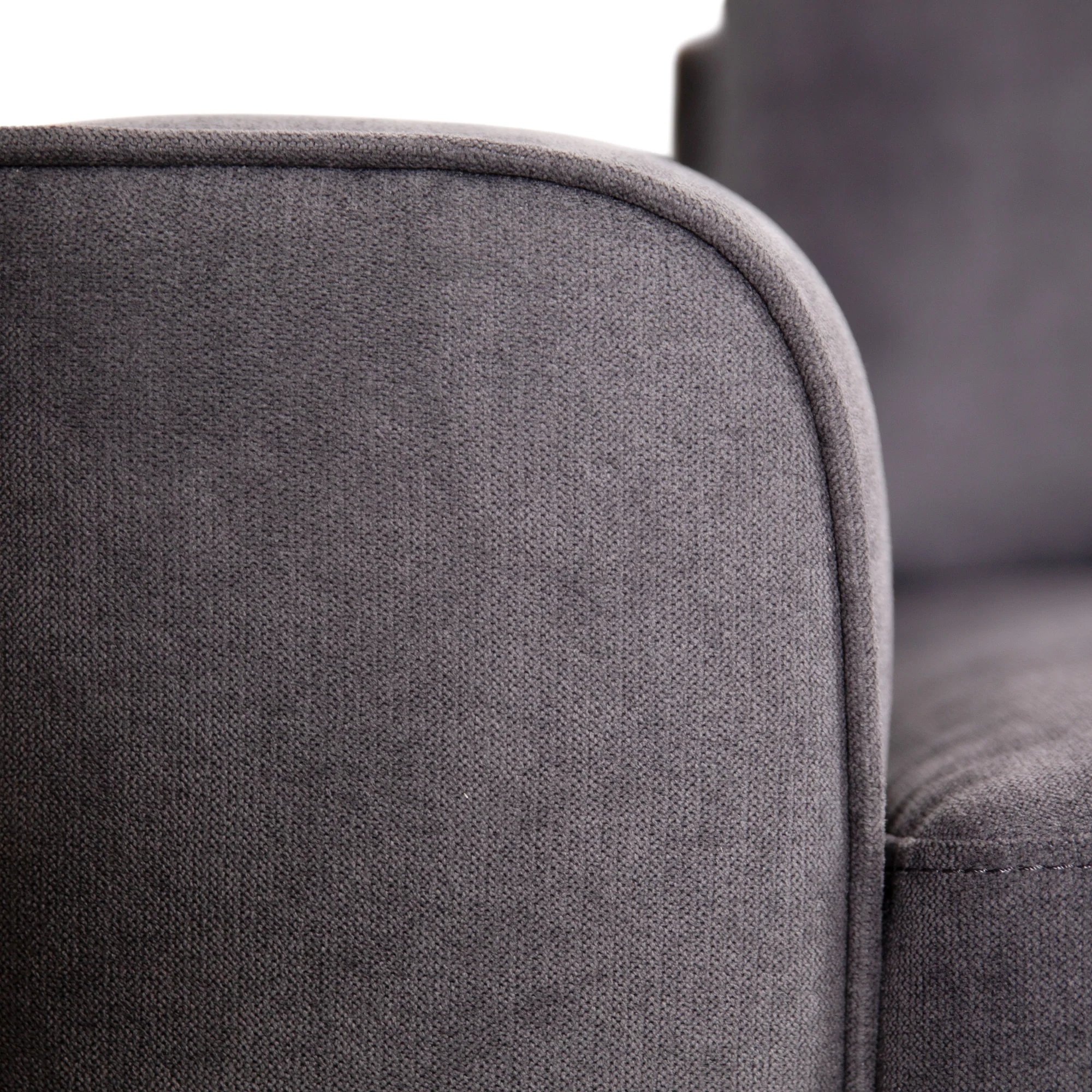 Christo 3 Seater Sofa RHF Chaise Lounge Dark Grey - Image 7