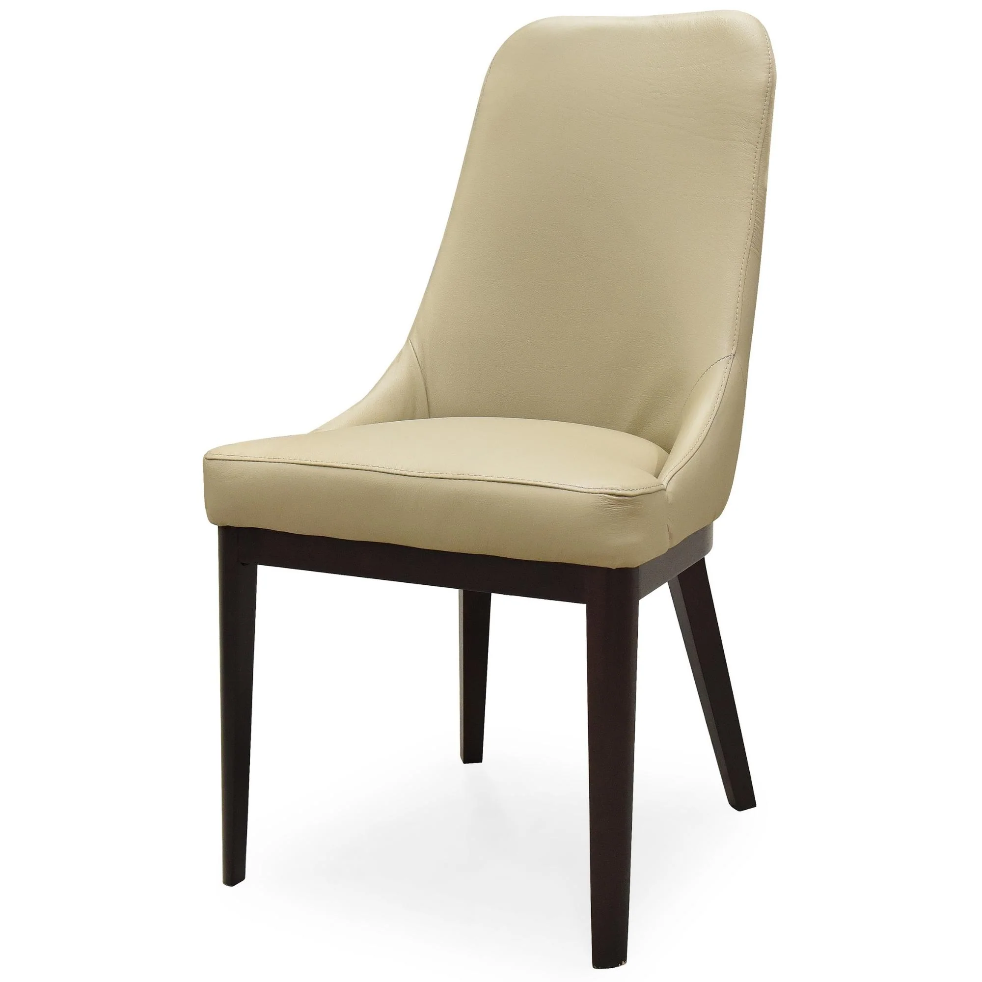 Claire Set of 2 Leather Dining Chair Taupe - Image 3