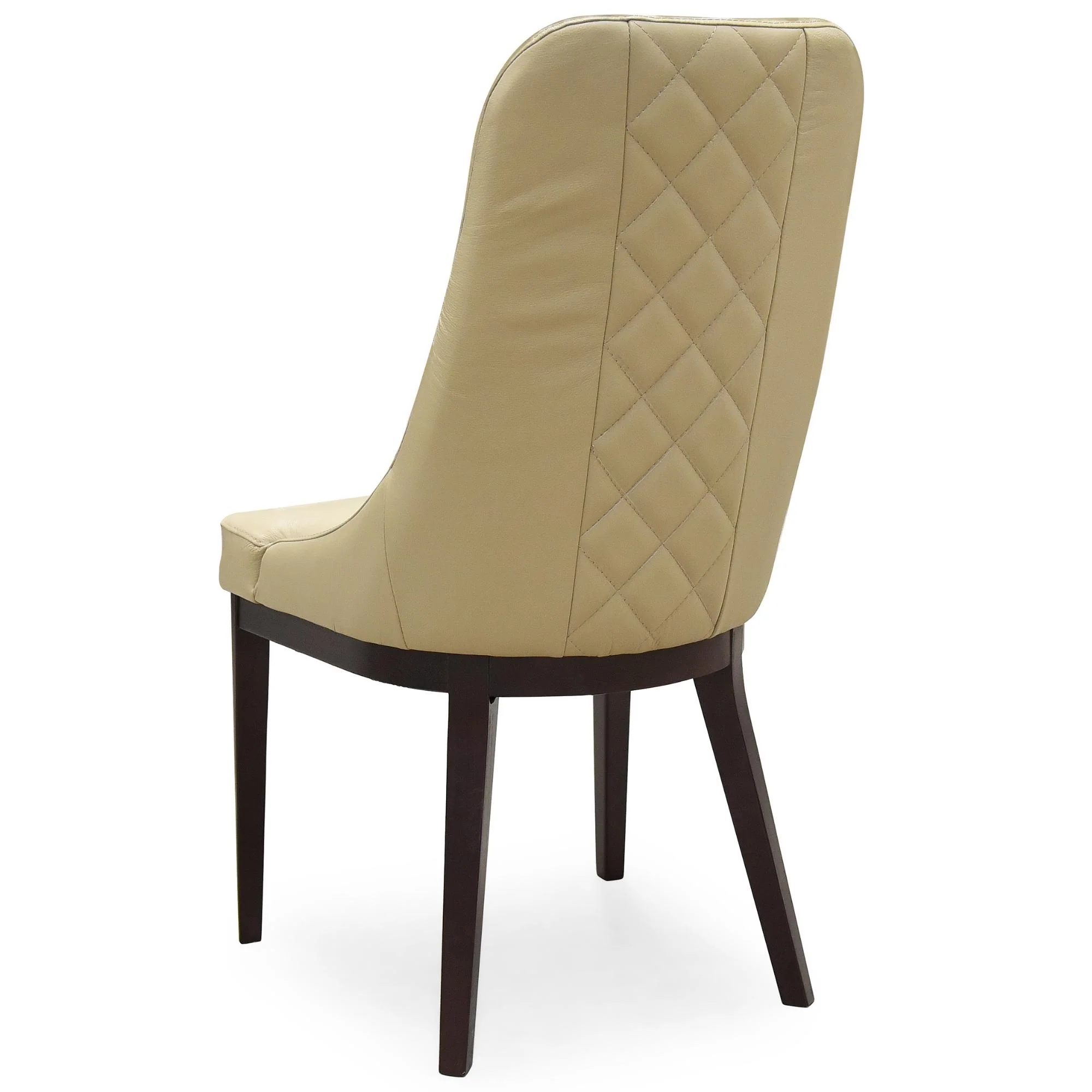Claire Set of 2 Leather Dining Chair Taupe - Image 5