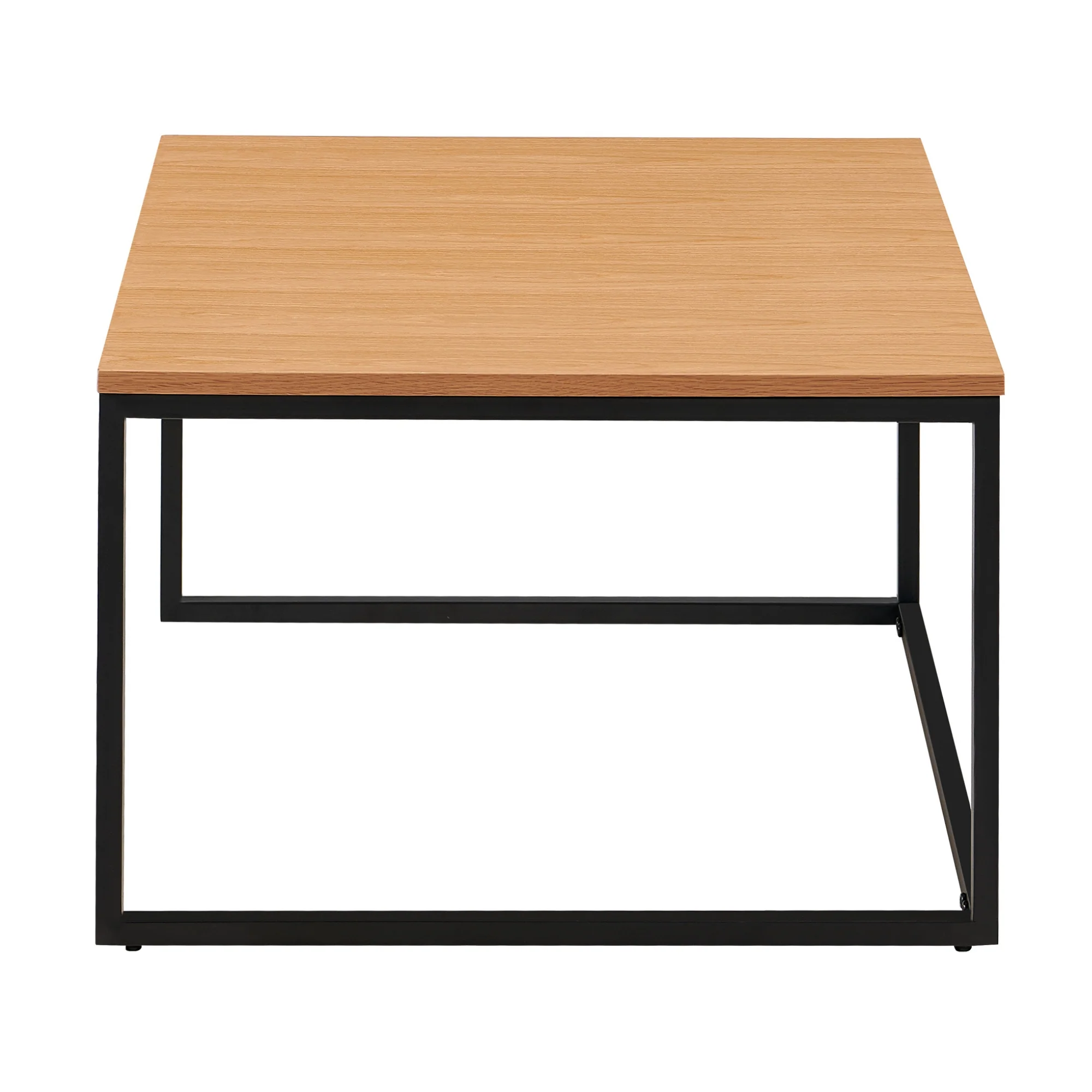 Cooper Set Of 2 Nesting Square Coffee Tables Oak - Image 4