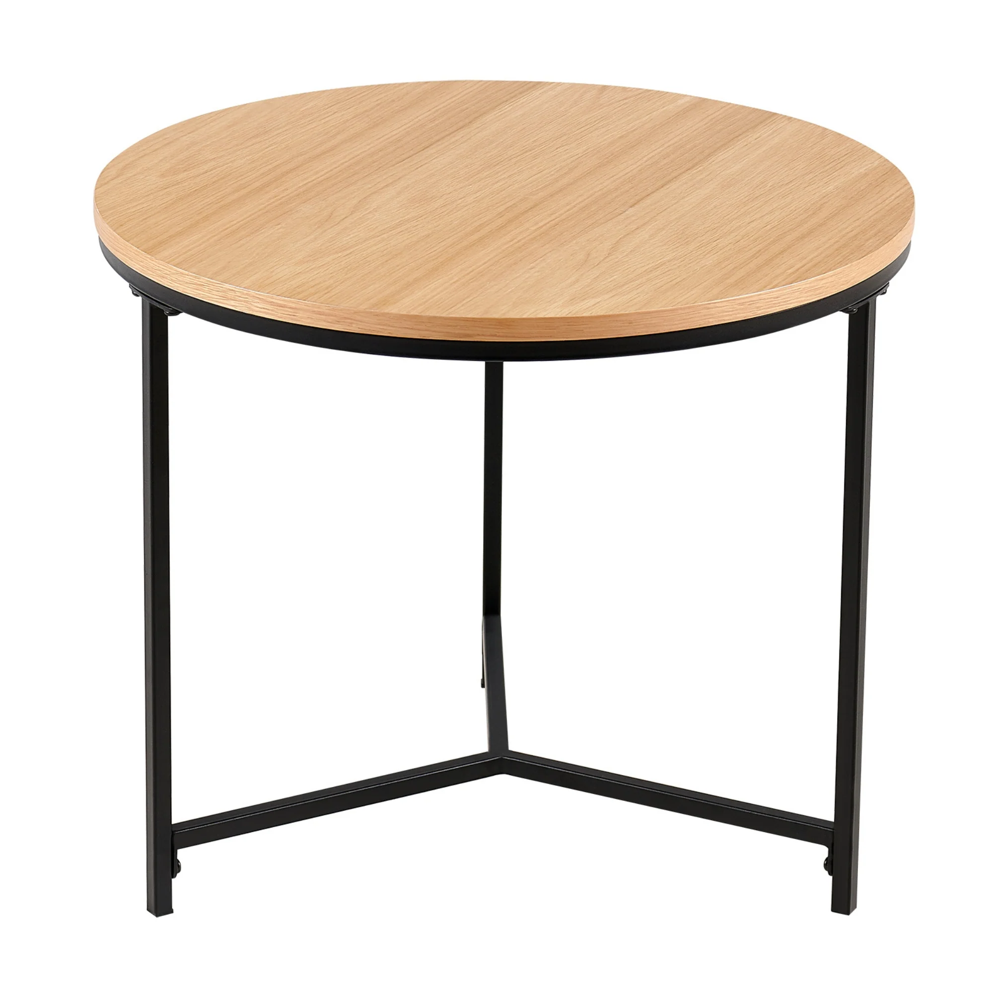 Cooper Set Of 3 Nesting Round Coffee Tables Oak - Image 5