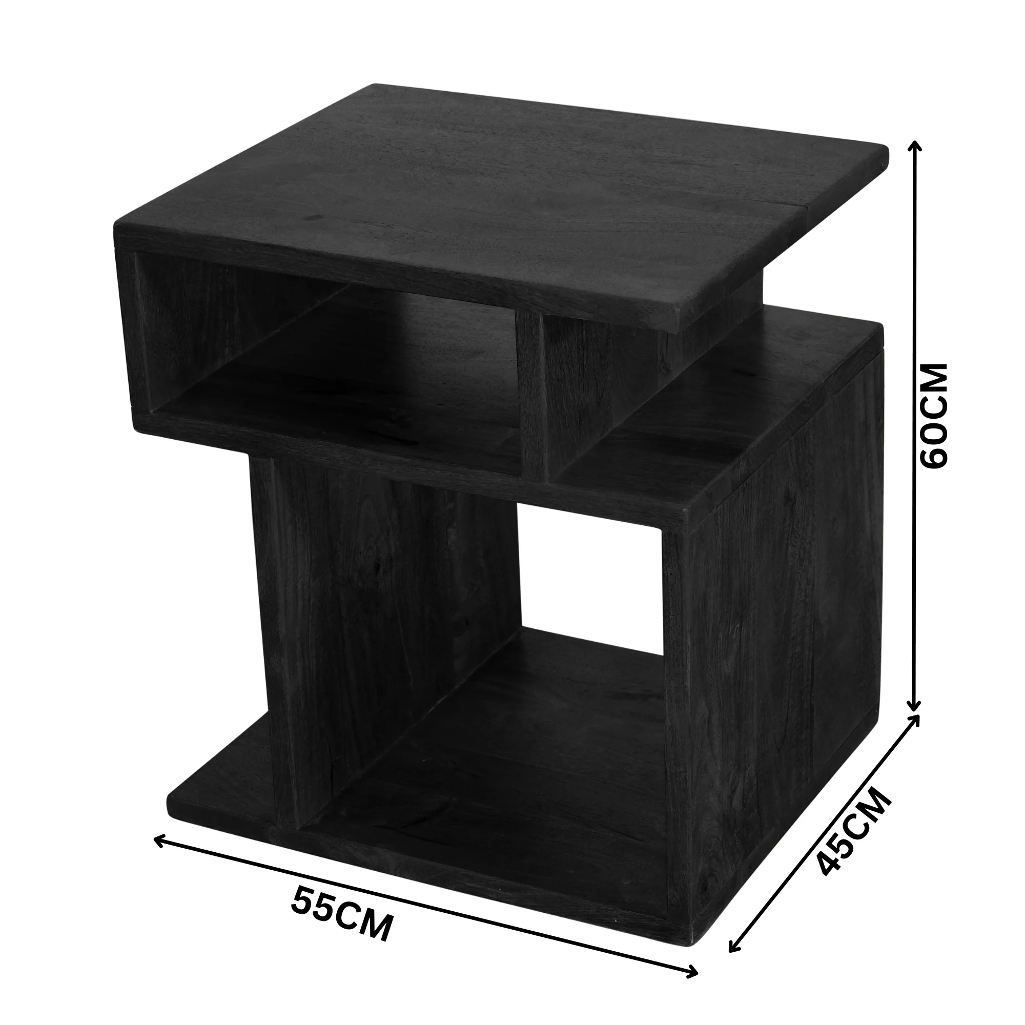 Corizon 55cm Lamp Table Black - Image 2