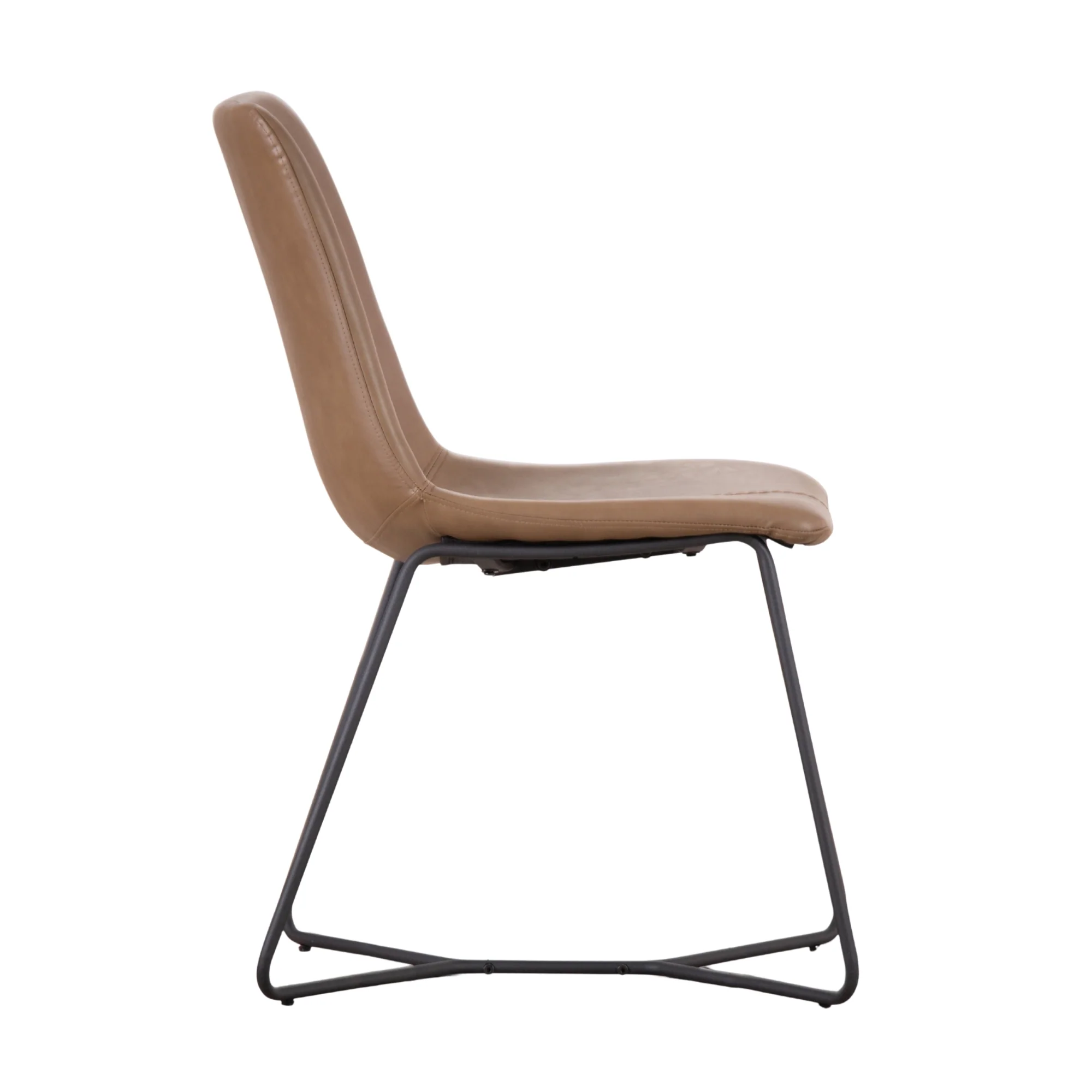 Cornwall 2pc PU Dining Chair Brown - Image 3