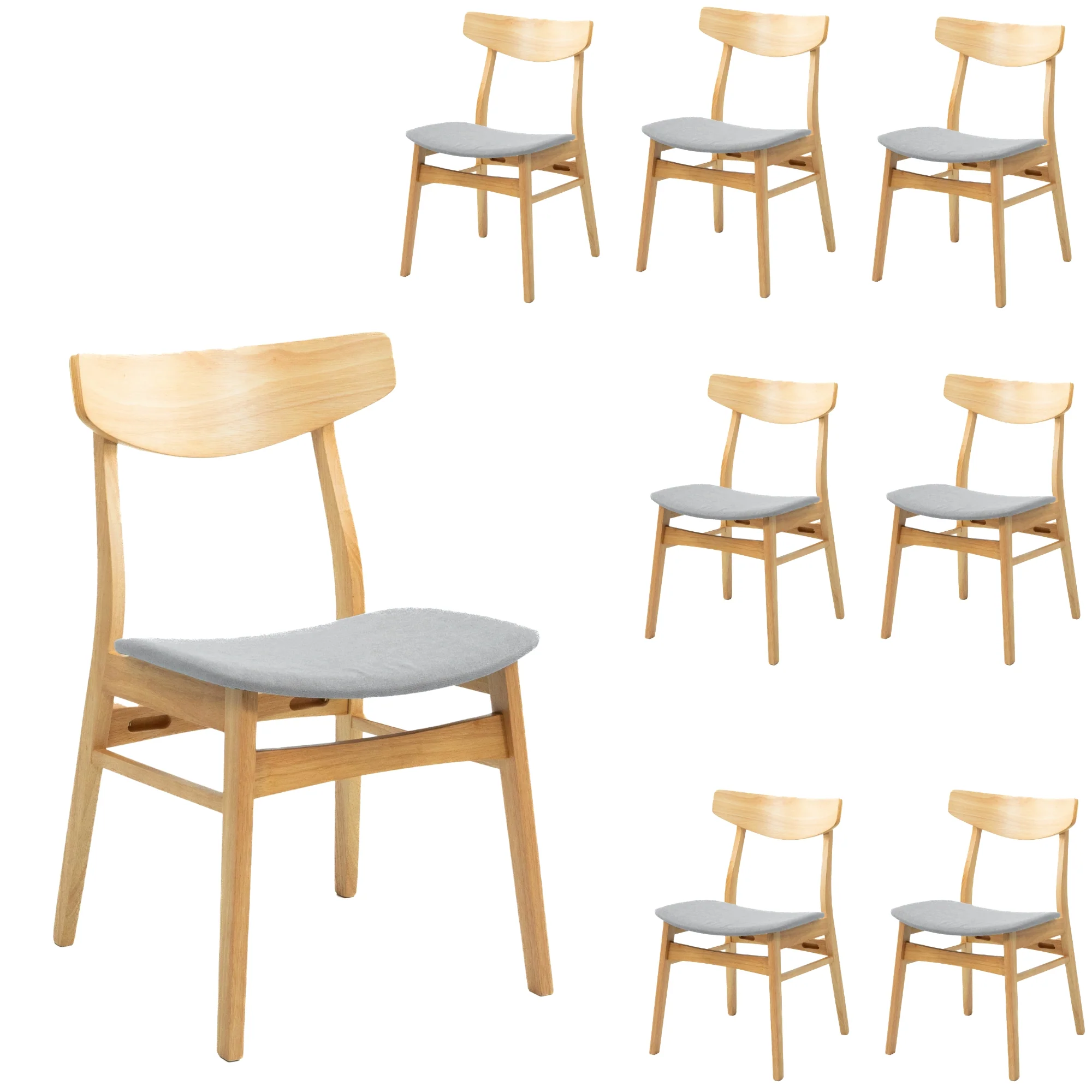 Cusco 9pc 150-190cm Extendable Dining Table Chair Set - Image 7