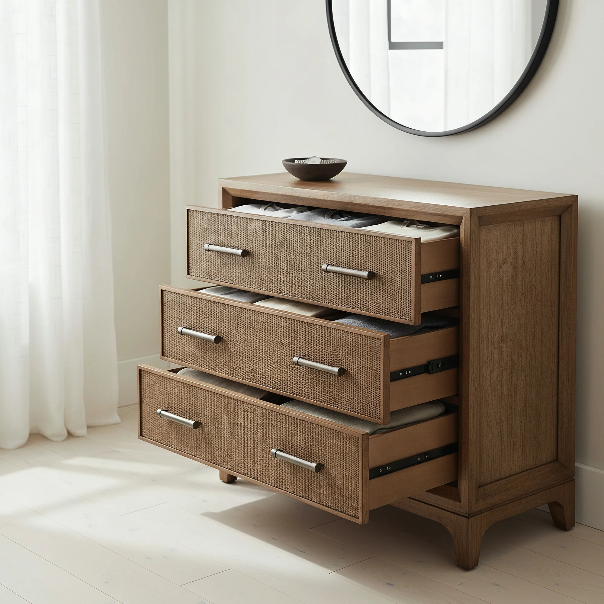 Eryn Lowboy 3 Drawer Natural - Image 3