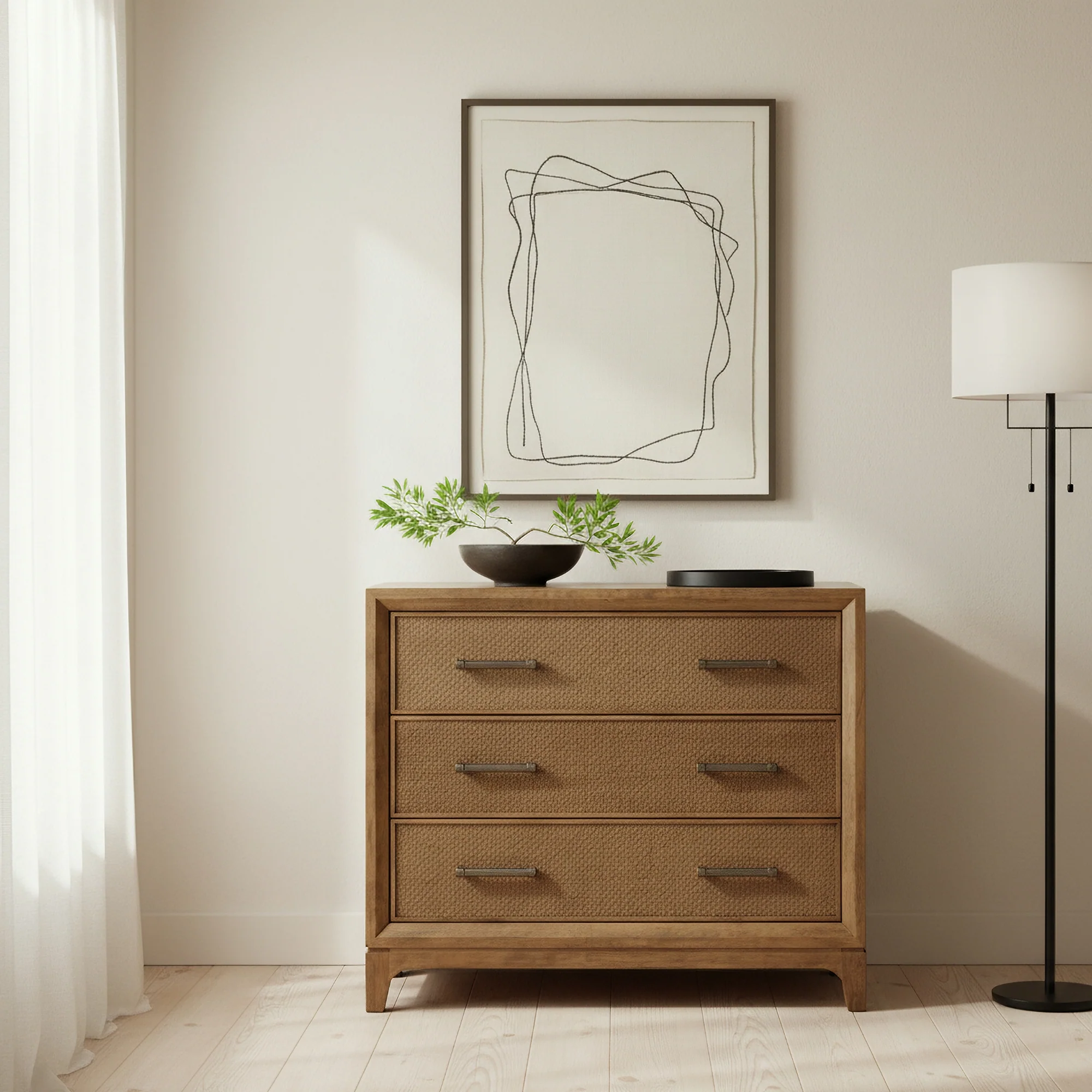 Eryn Lowboy 3 Drawer Natural - Image 4