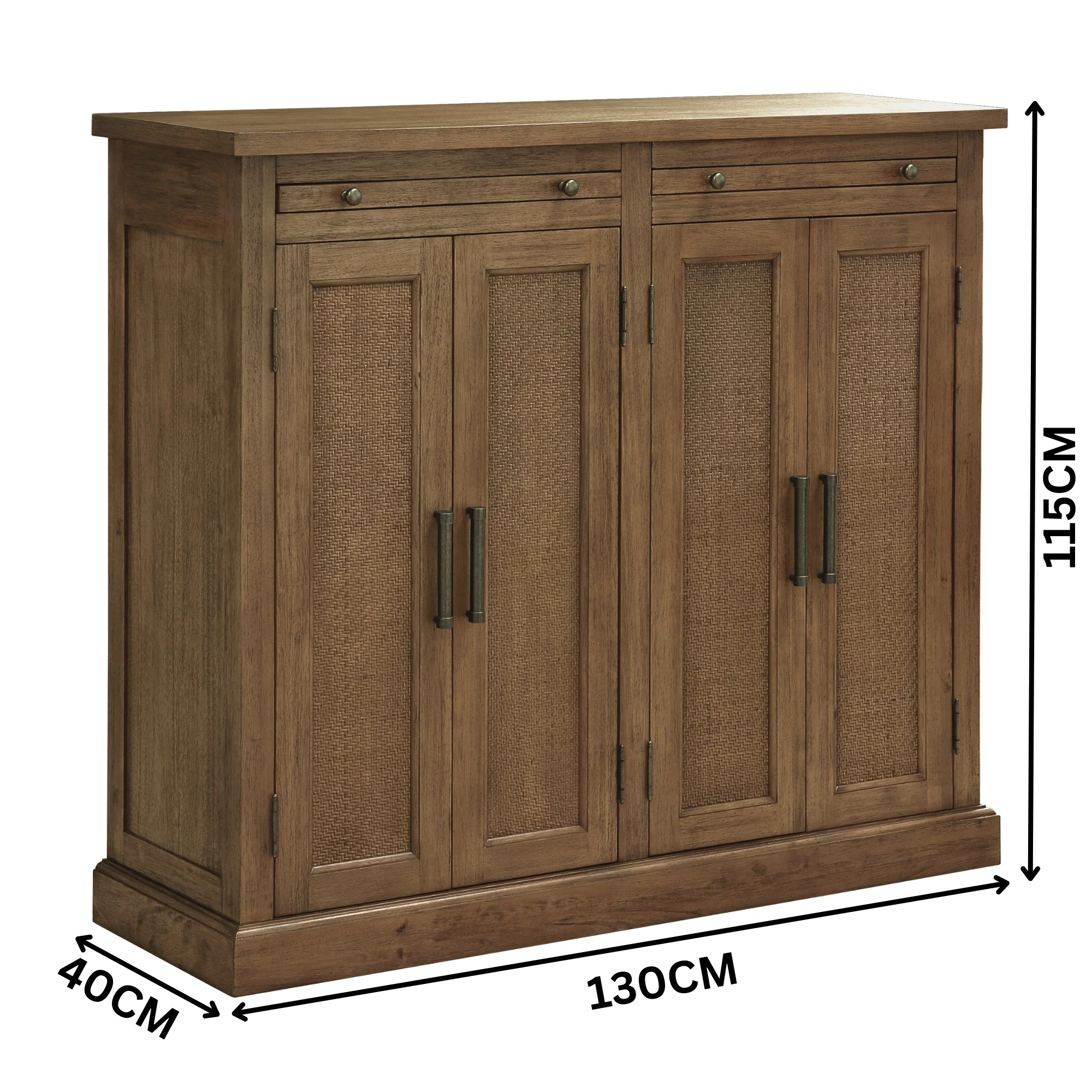 Eryn Storage Cabinet 4 Doors Natural - Image 6