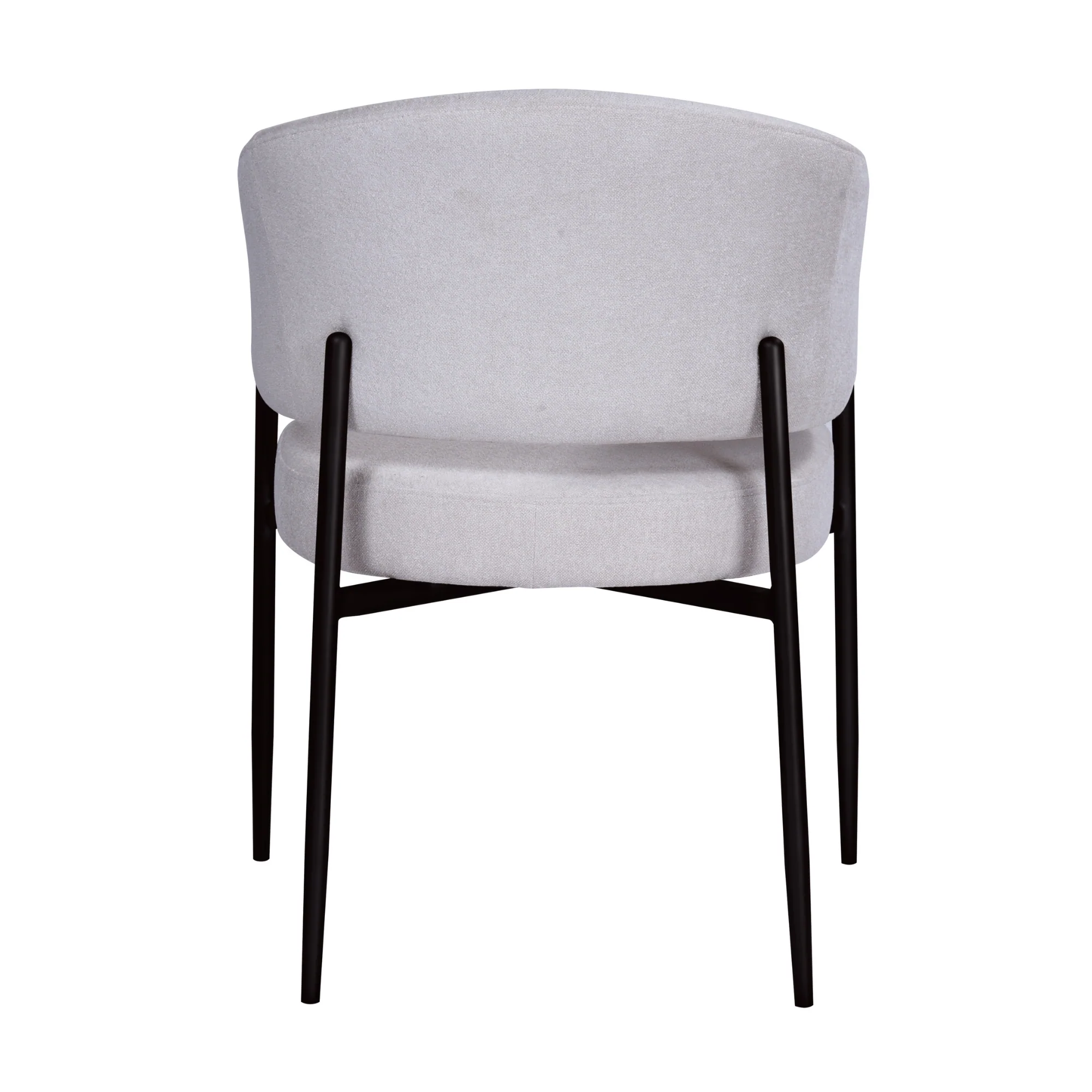 Dalca Dining Chair Natural with Black Frame - Image 3