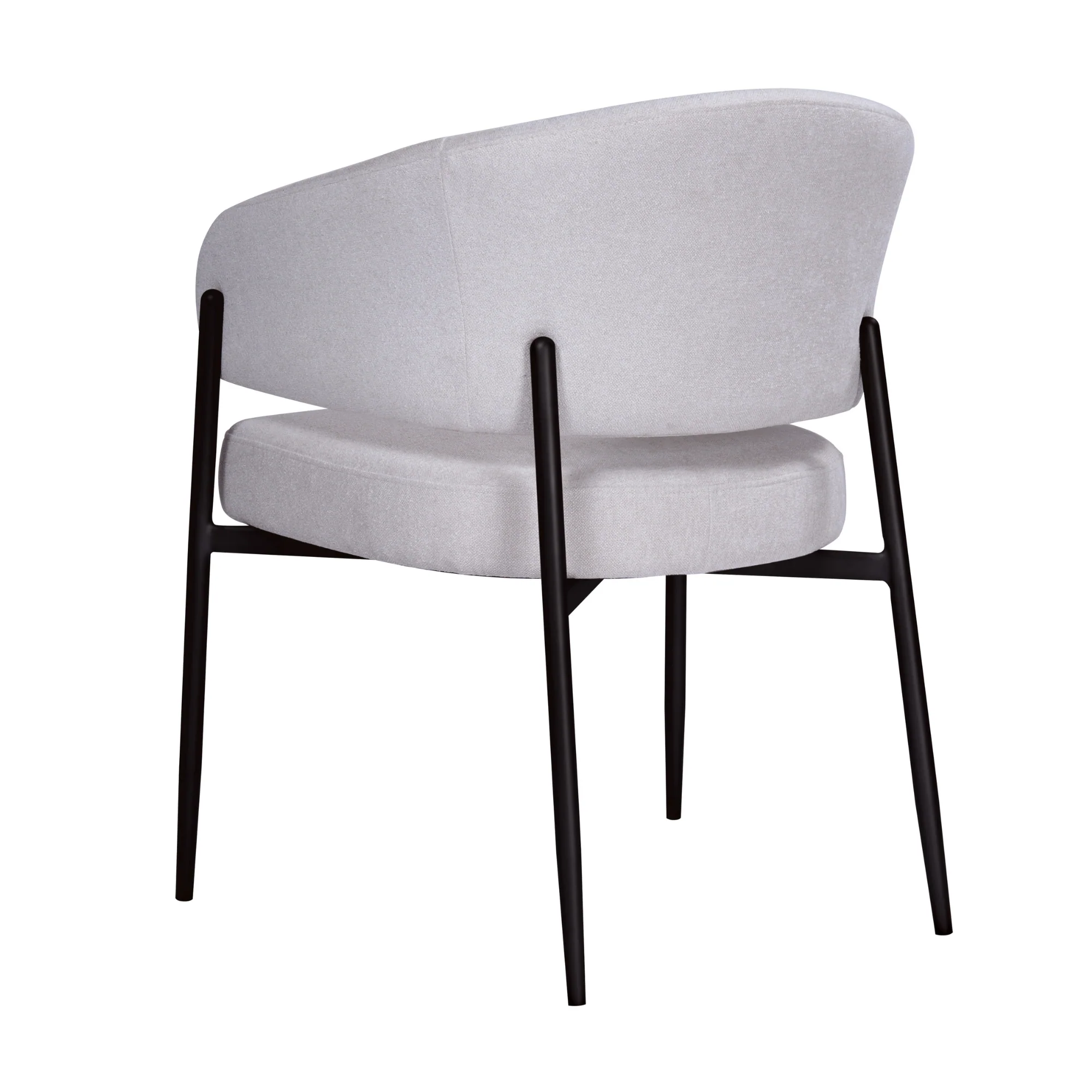 Dalca Dining Chair Natural with Black Frame - Image 7
