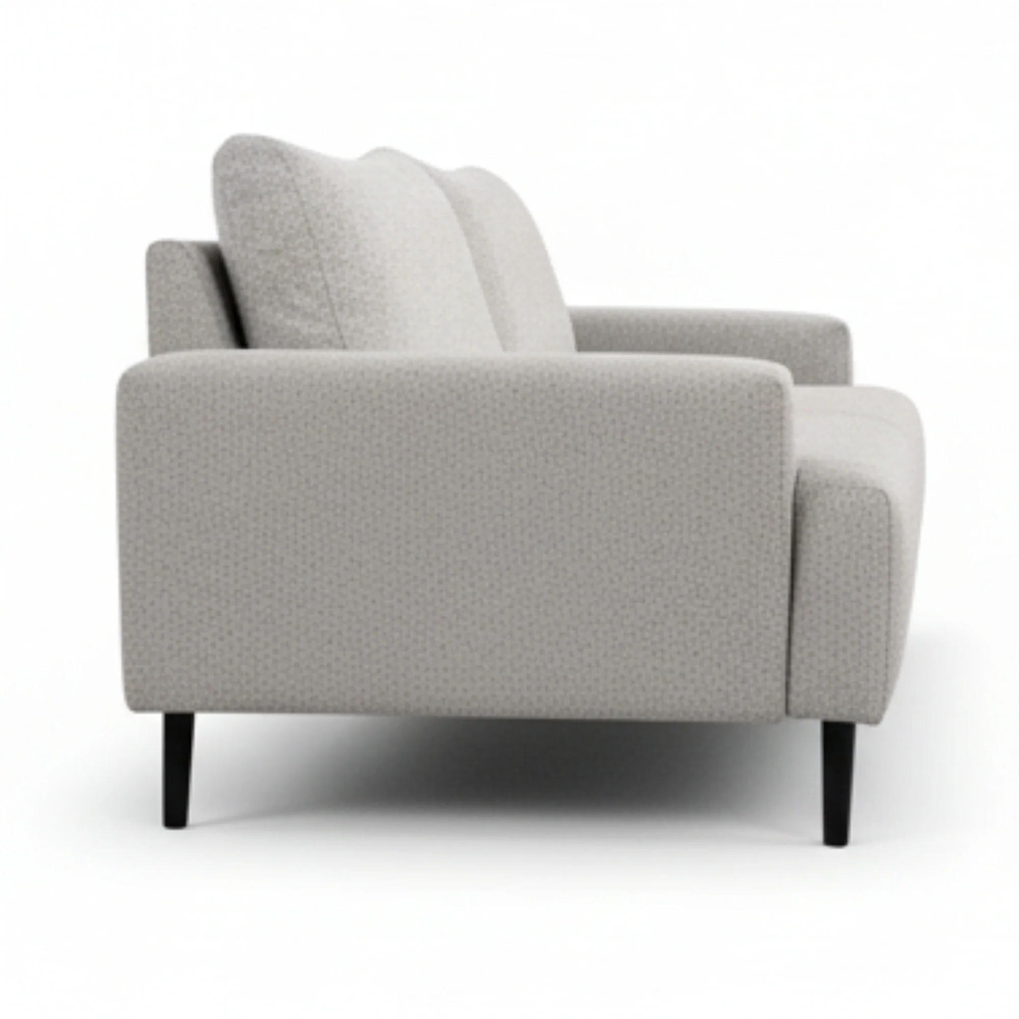 Dane Tribute 3 Seater Fabric Sofa Silver Grey - Image 4