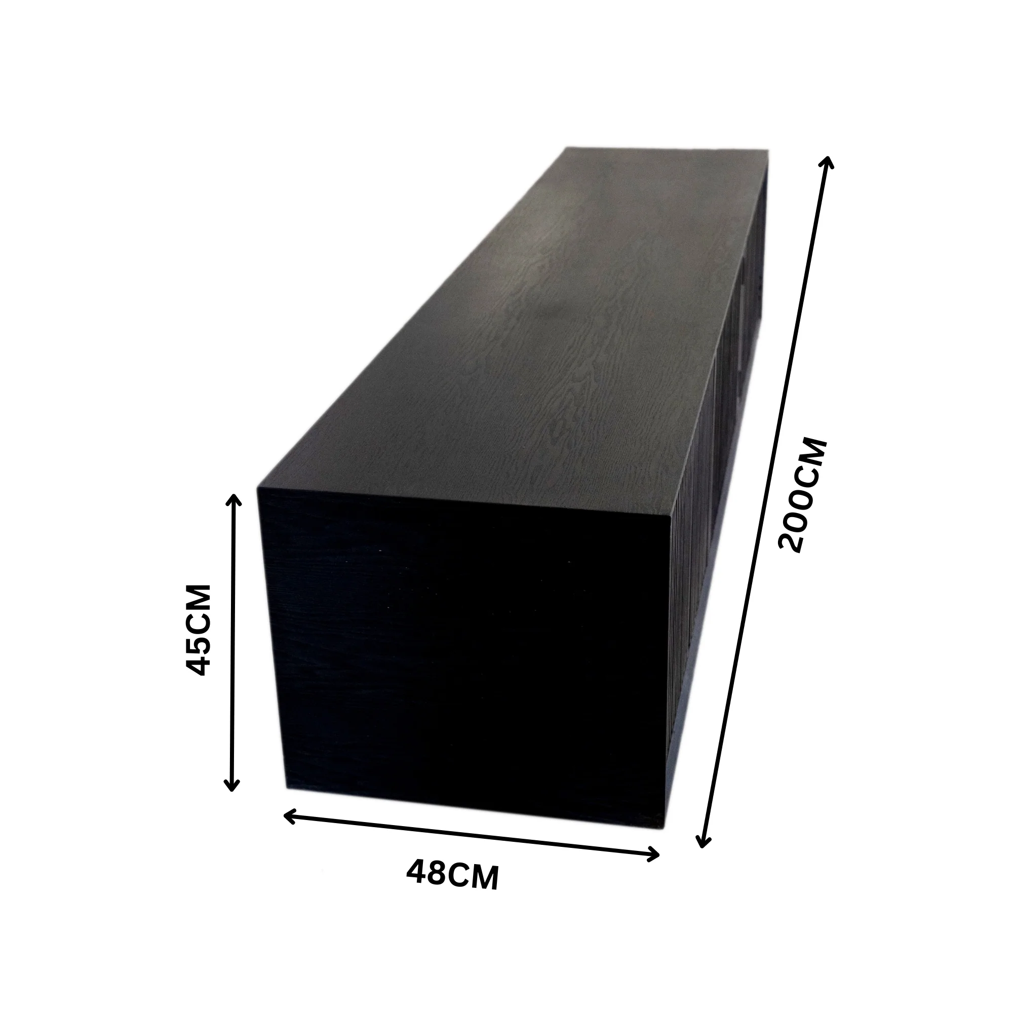 David 200cm ETU TV Entertainment Unit Black - Image 2