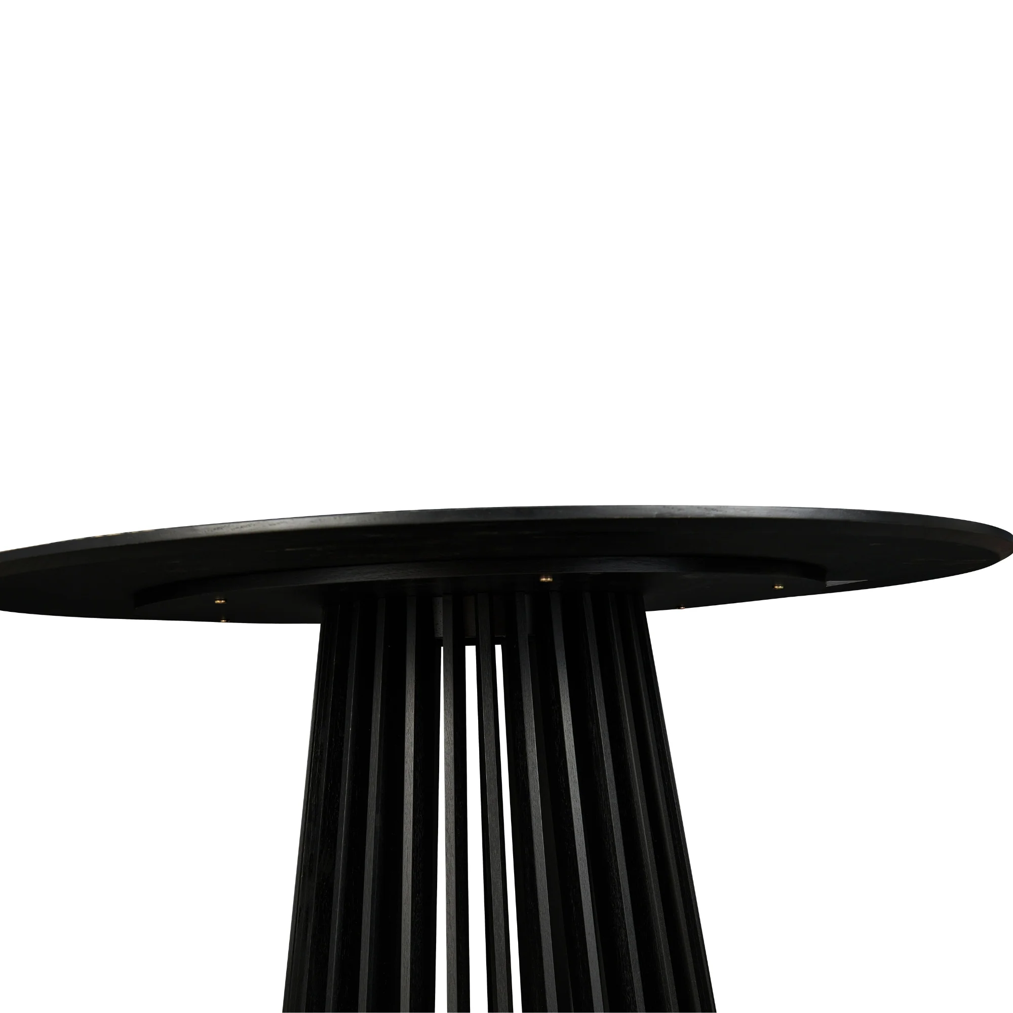 Dayton Torento 120cm Round Dining Table Black - Image 5