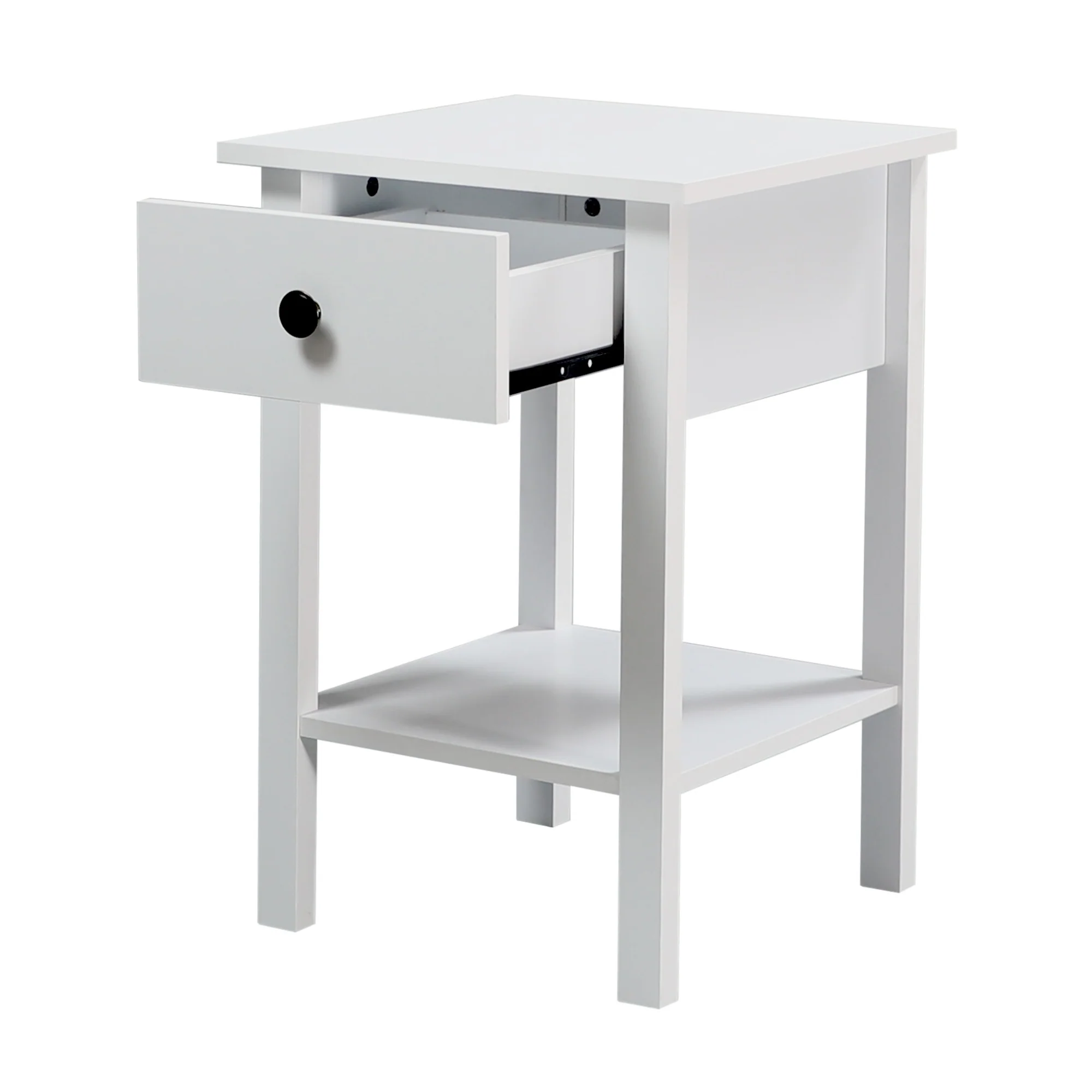 Declan Bedside Table White - Image 5