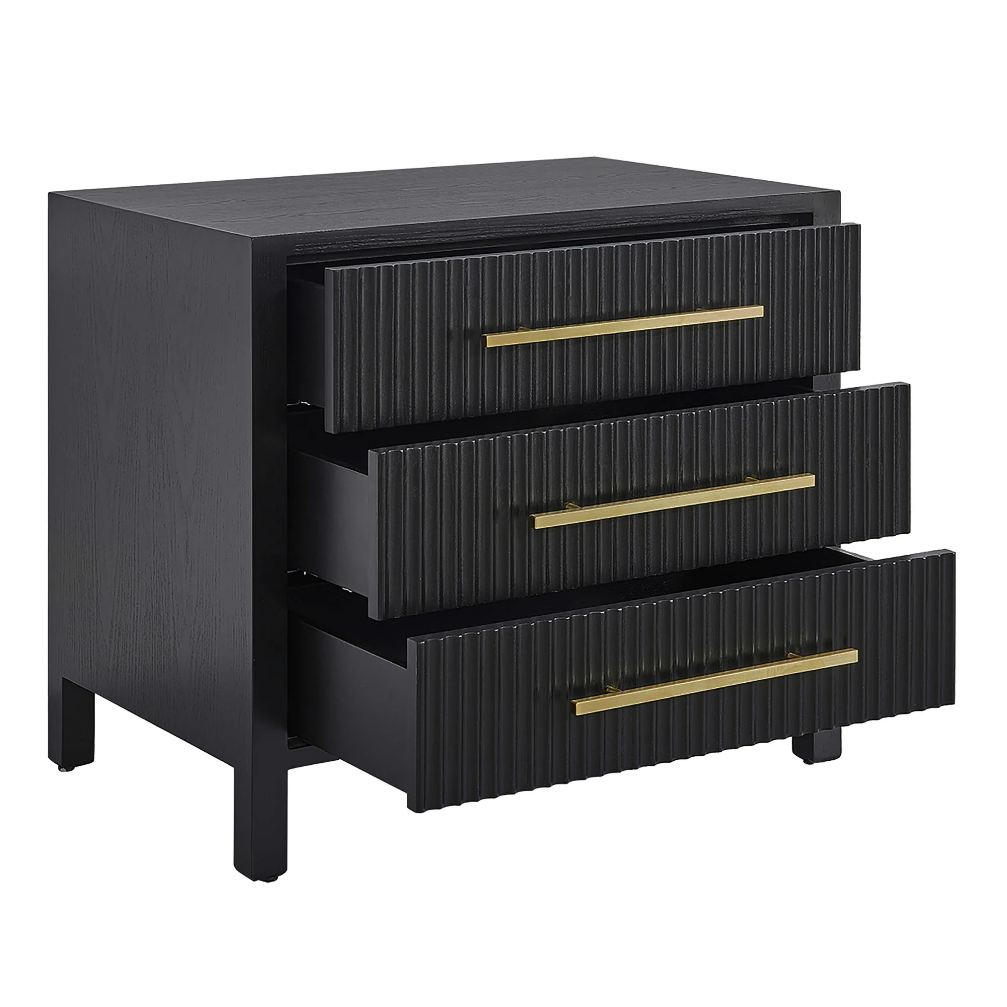 Decoris Bedside Table Large Black - Image 3