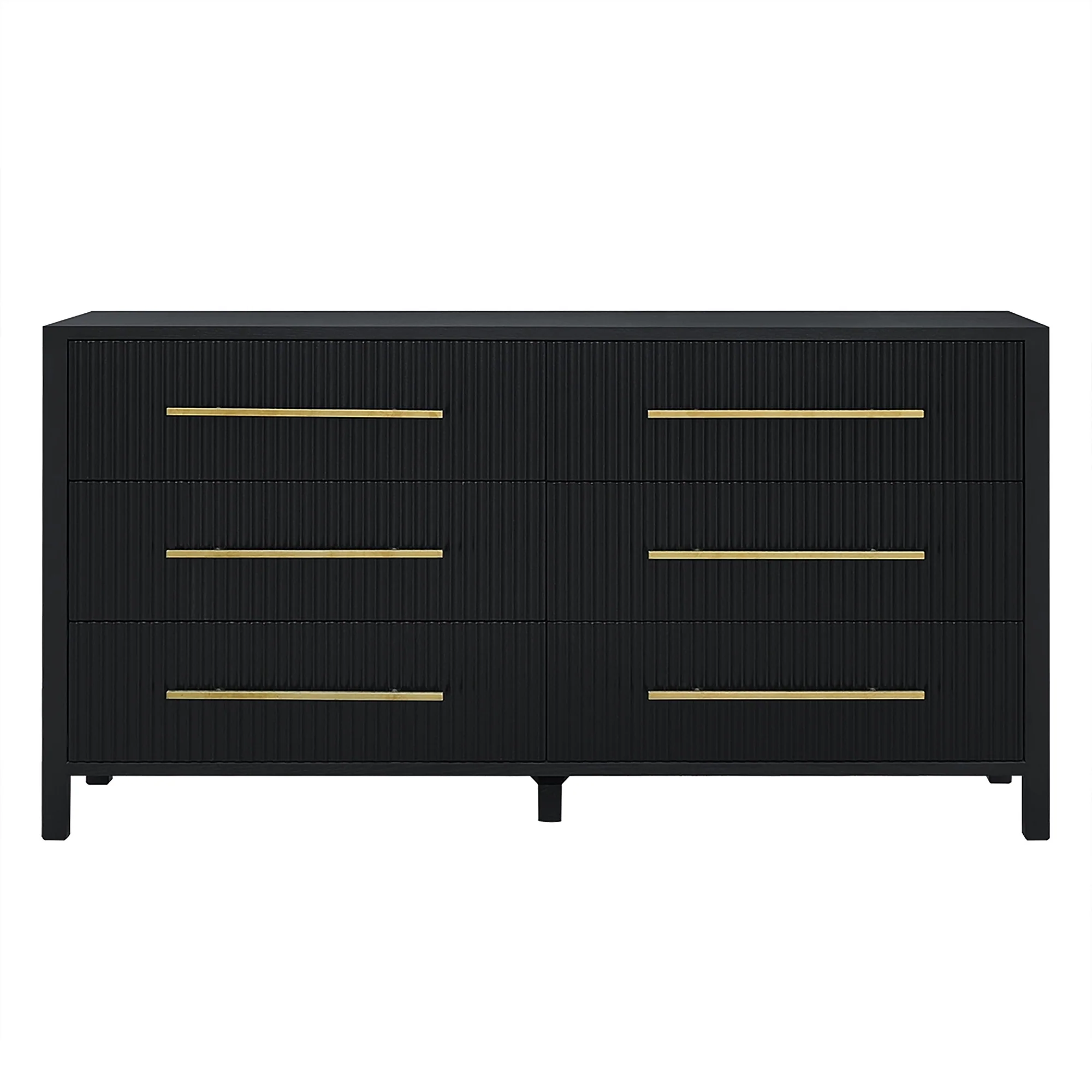 Decoris Dresser Chest of 6 Drawers Black - Image 2