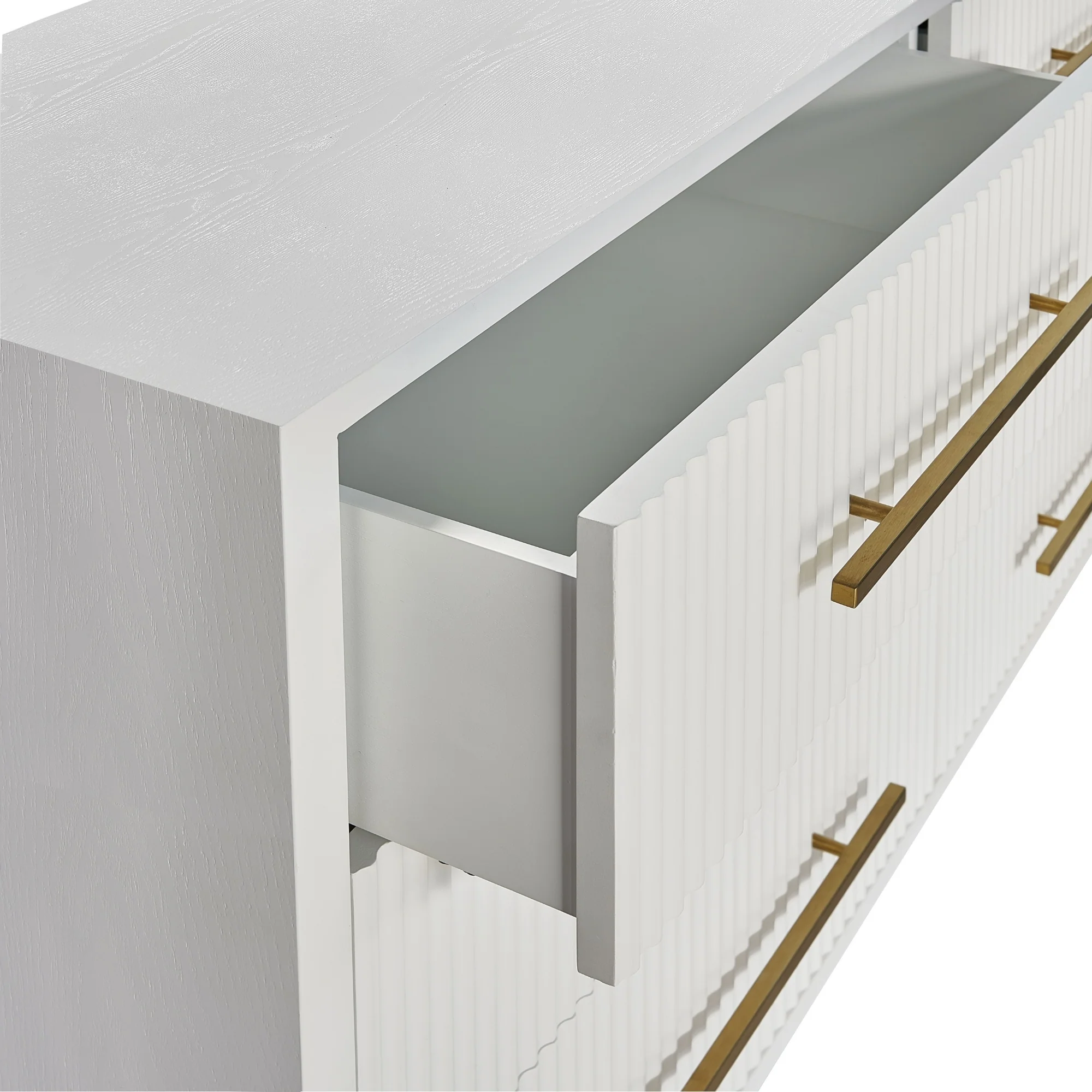 Decoris Dresser Chest of 6 Drawers White - Image 4