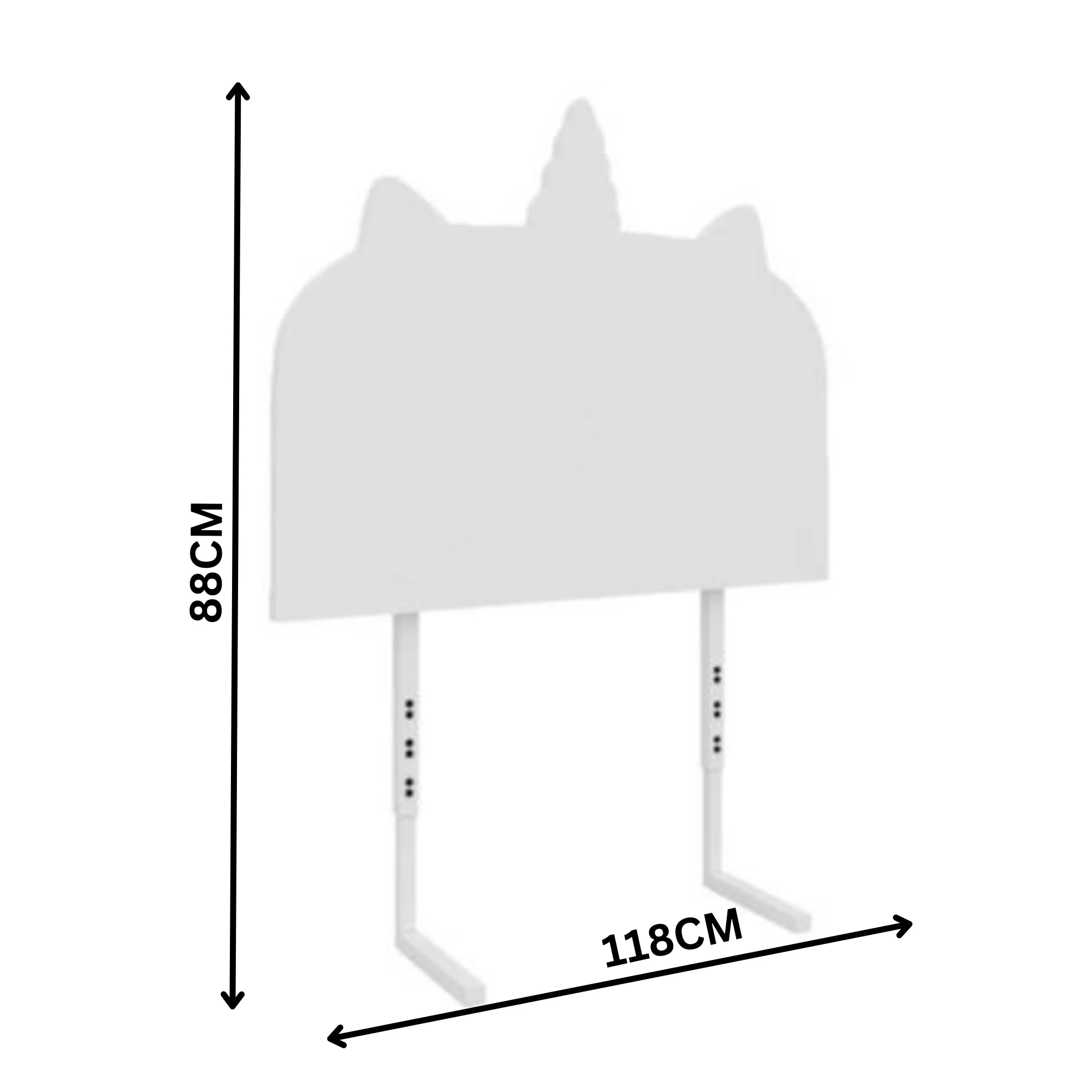Disney Unicorn Headboard Bedhead White - Image 2