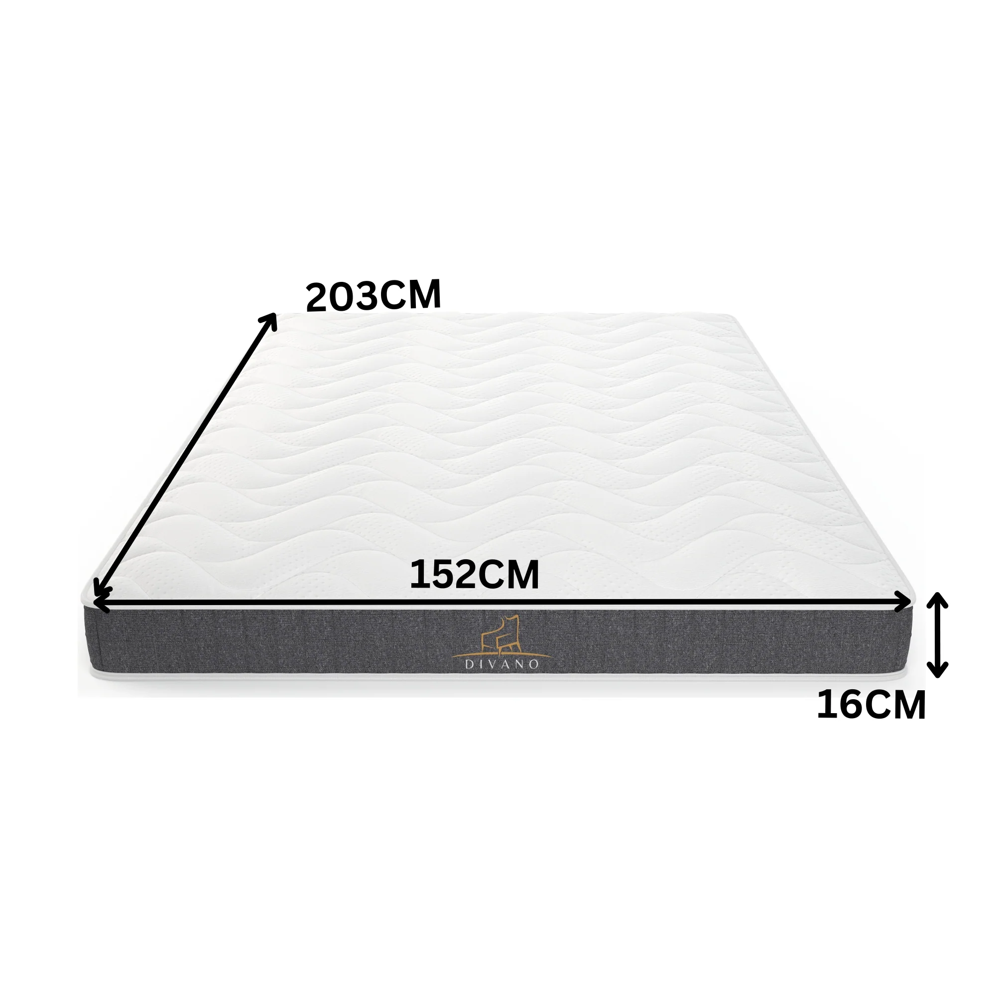 Divano Bedding 16cm Mattress Medium Firm Bonnell Spring - Image 31