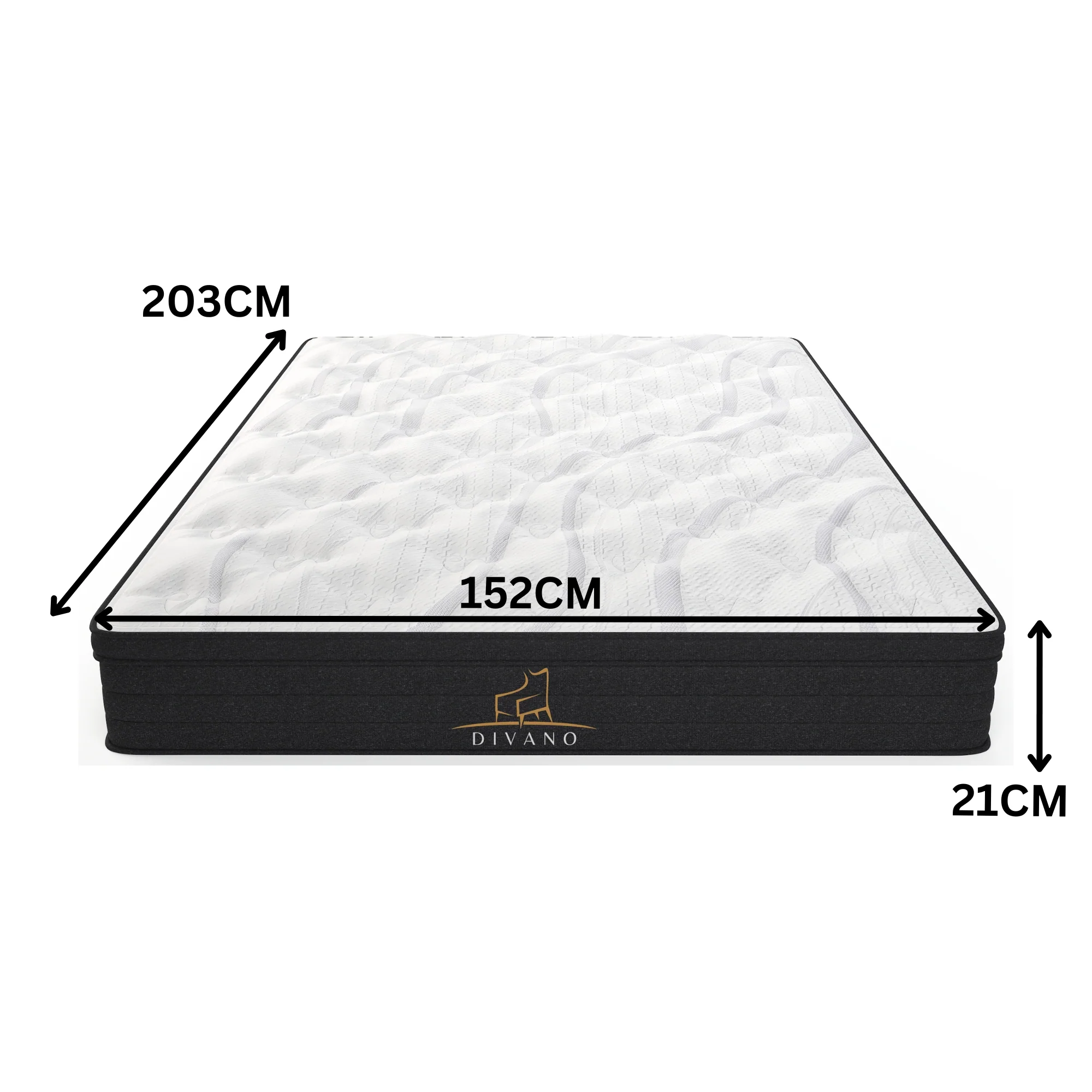Divano Bedding 21cm Mattress Pillow Top Bonnell Spring - Image 31