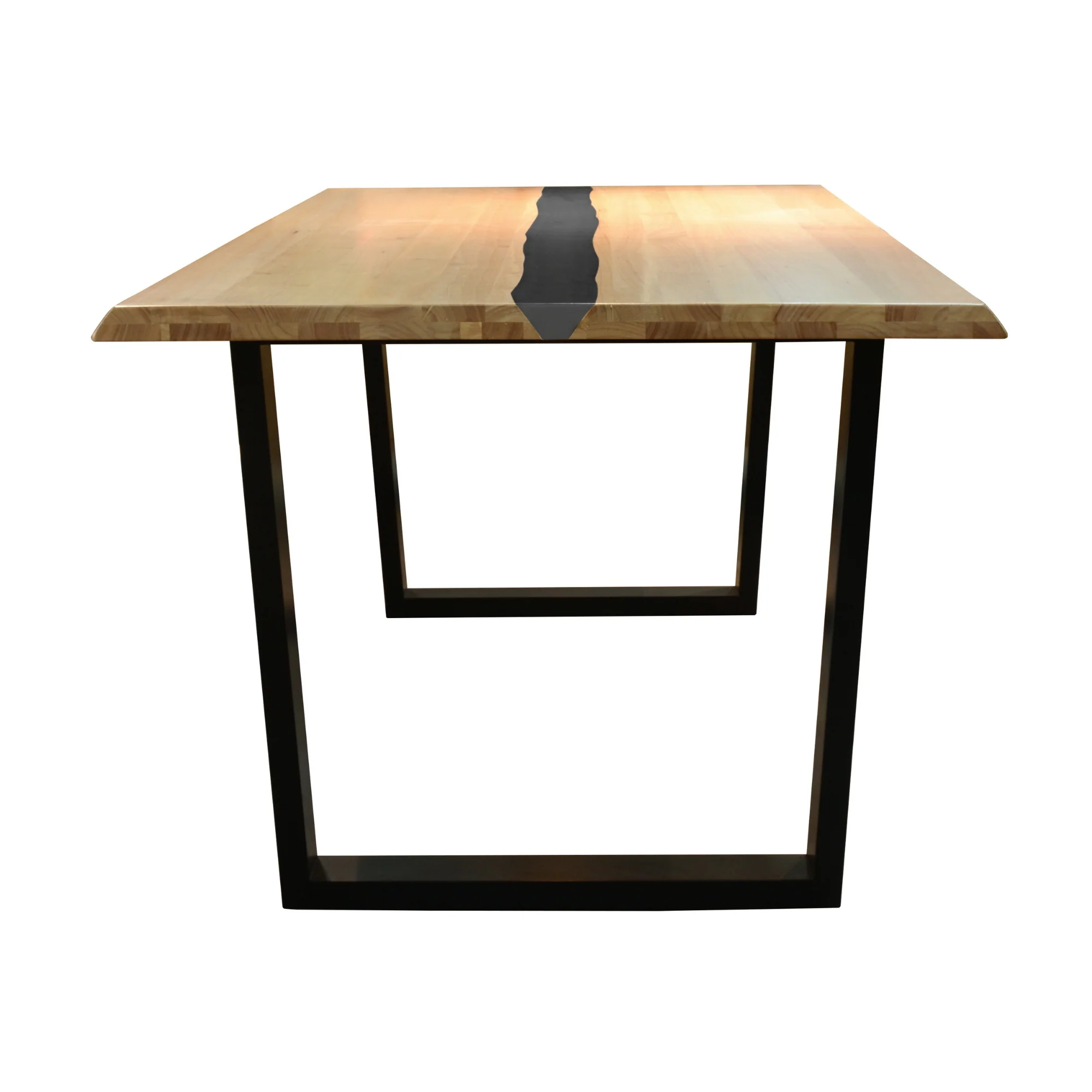 Dori 200cm Dining Table Black Natural - Image 3
