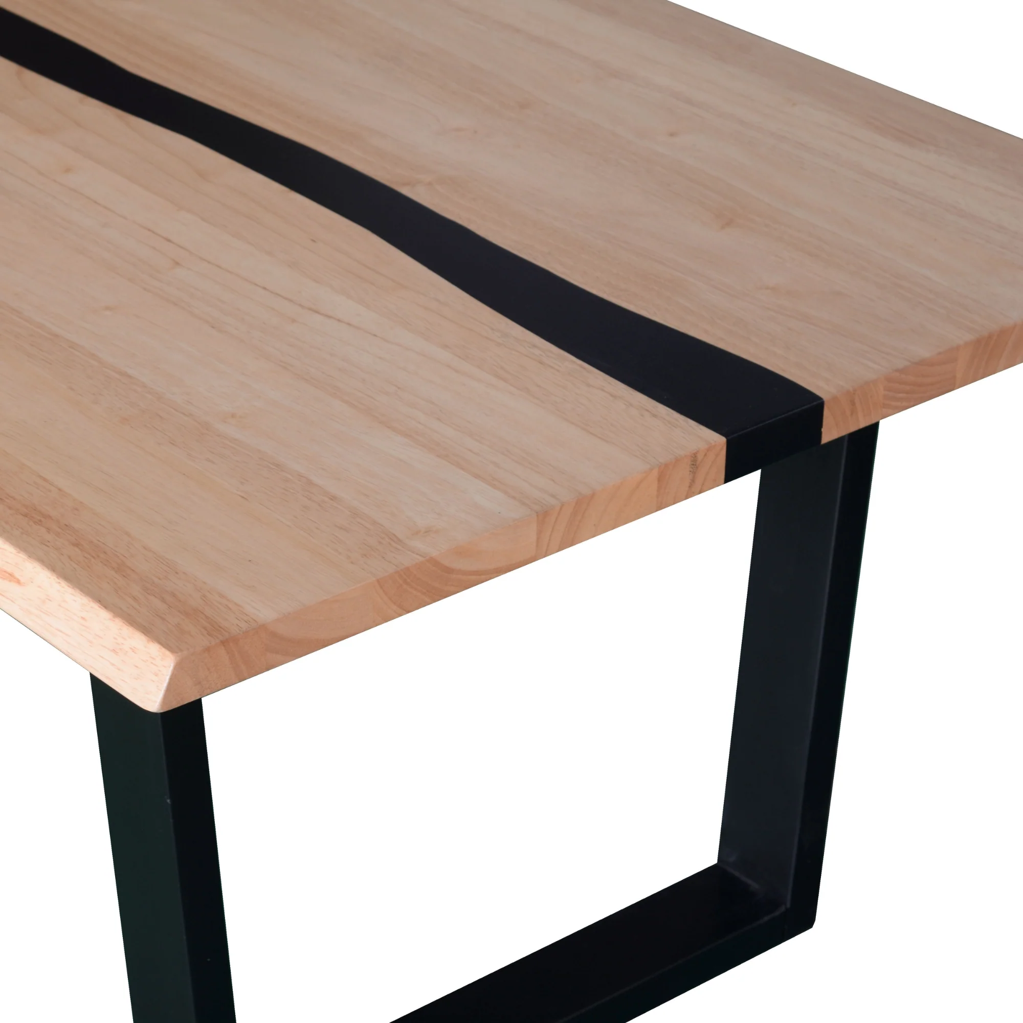 Dori 200cm Dining Table Black Natural - Image 4
