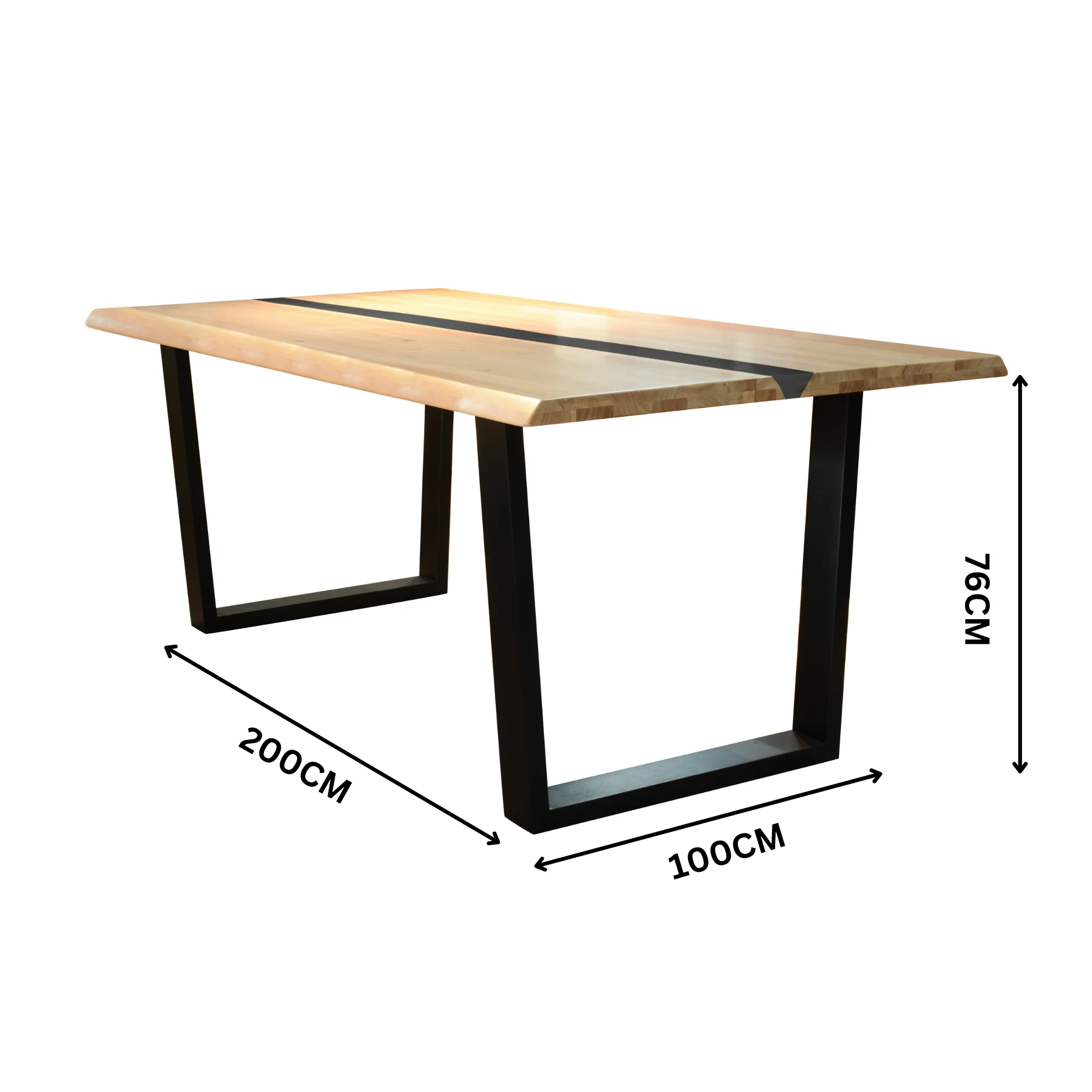 Dori 7pc Dining Table Set 6 Cross Back Chair Natural - Image 3