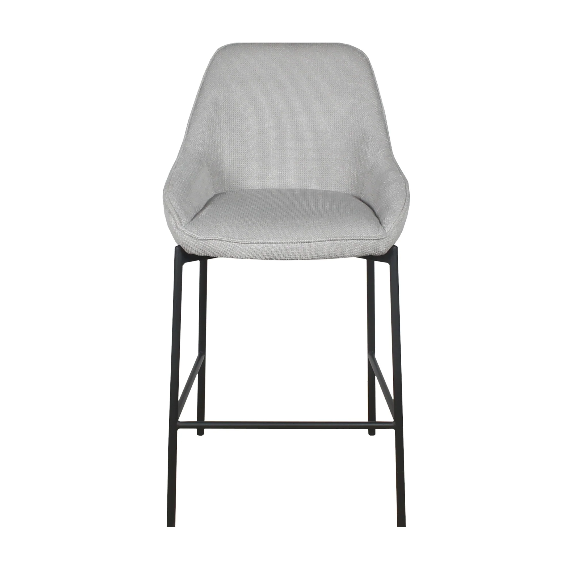 Dorris 2pc Set Bar Chair Barstool Light Grey - Image 4