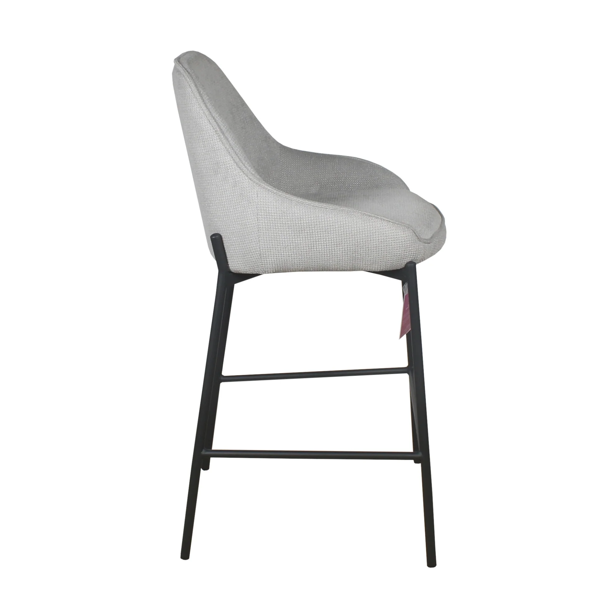 Dorris 2pc Set Bar Chair Barstool Light Grey - Image 5