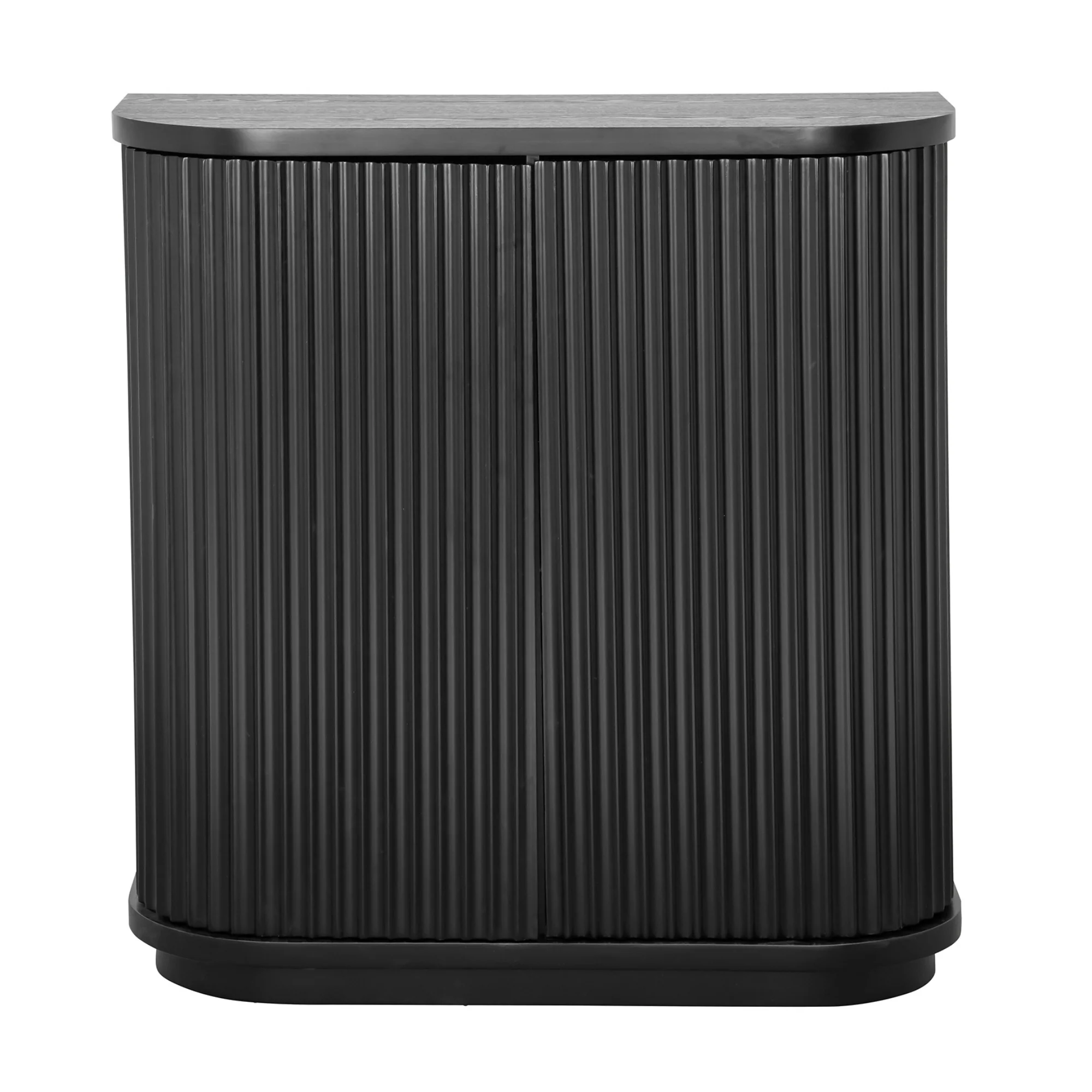 Manna 100cm Timber Storage Cabinet Black - Image 3