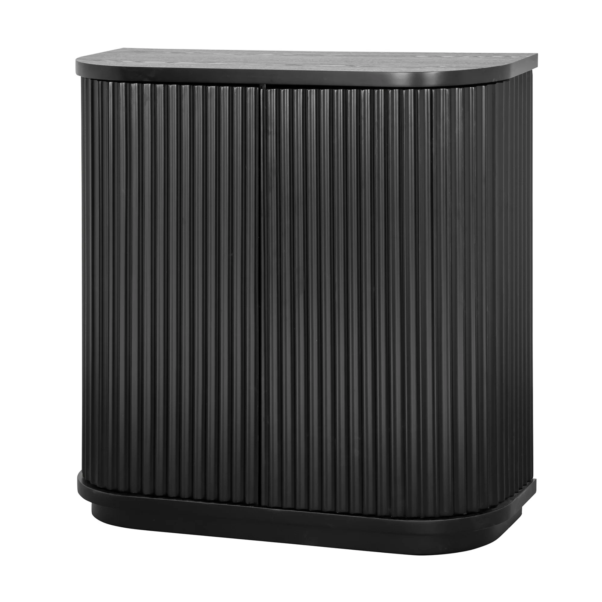 Manna 100cm Timber Storage Cabinet Black - Image 4