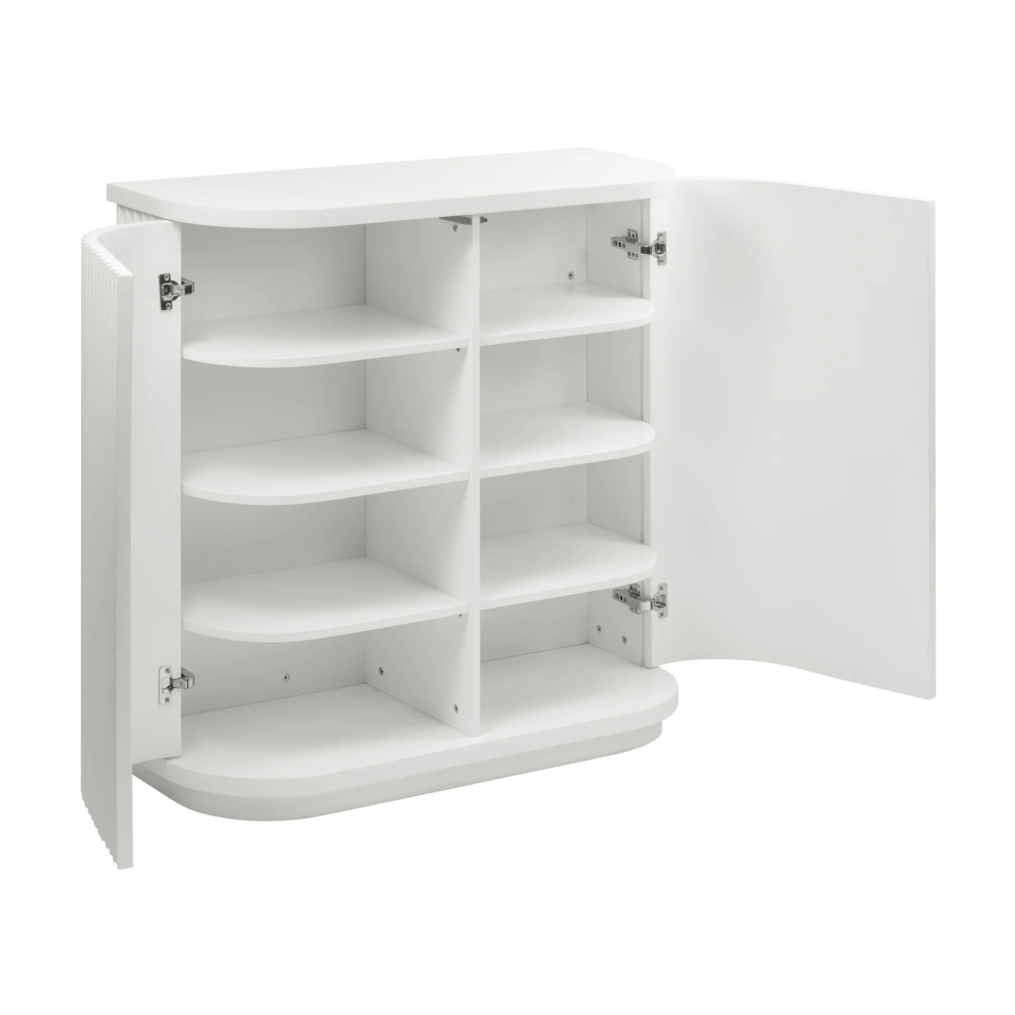 Manna 100cm Timber Storage Cabinet White - Image 4