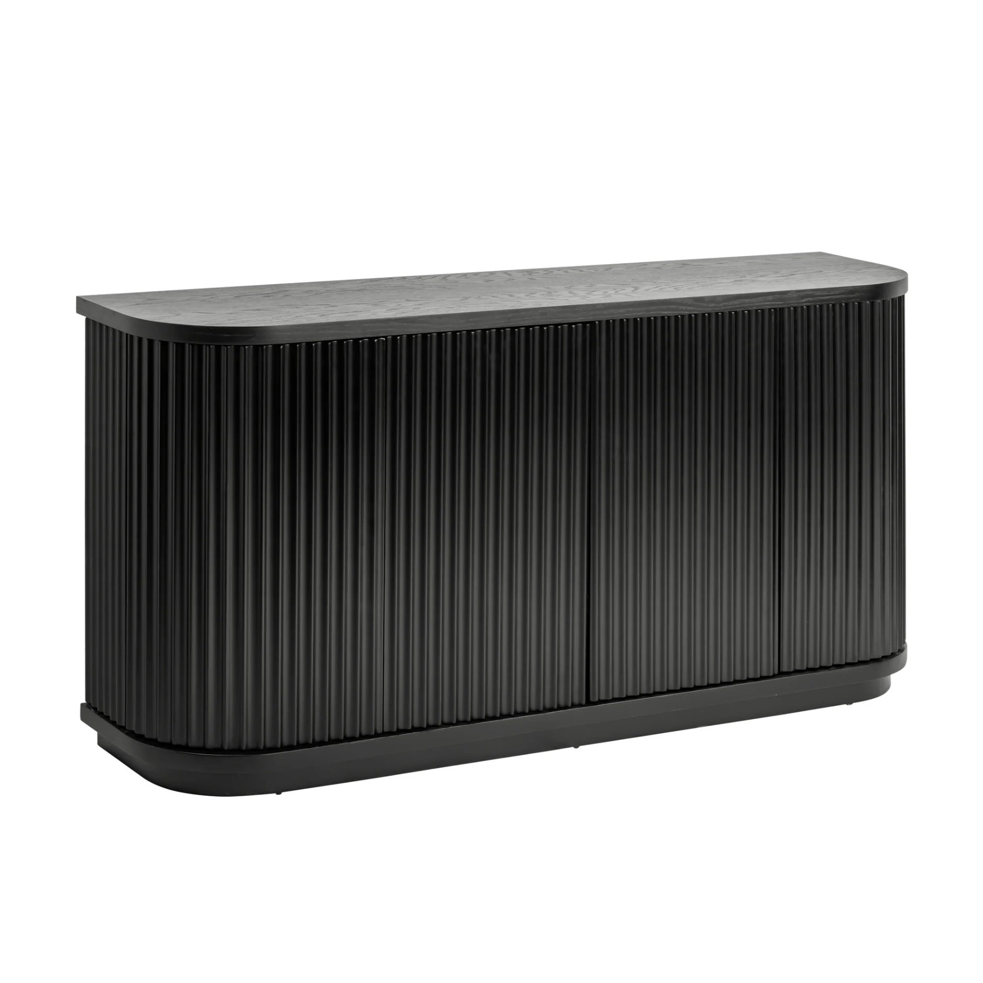 Manna 160cm Venner Top Buffet Storage Cabinet Black - Image 3