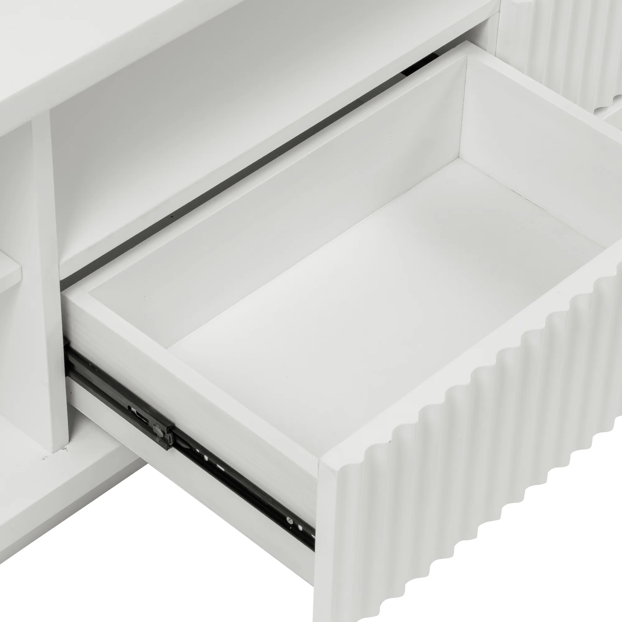 Manna 200cm Veneer Top ETU Entertainment TV Unit White - Image 8
