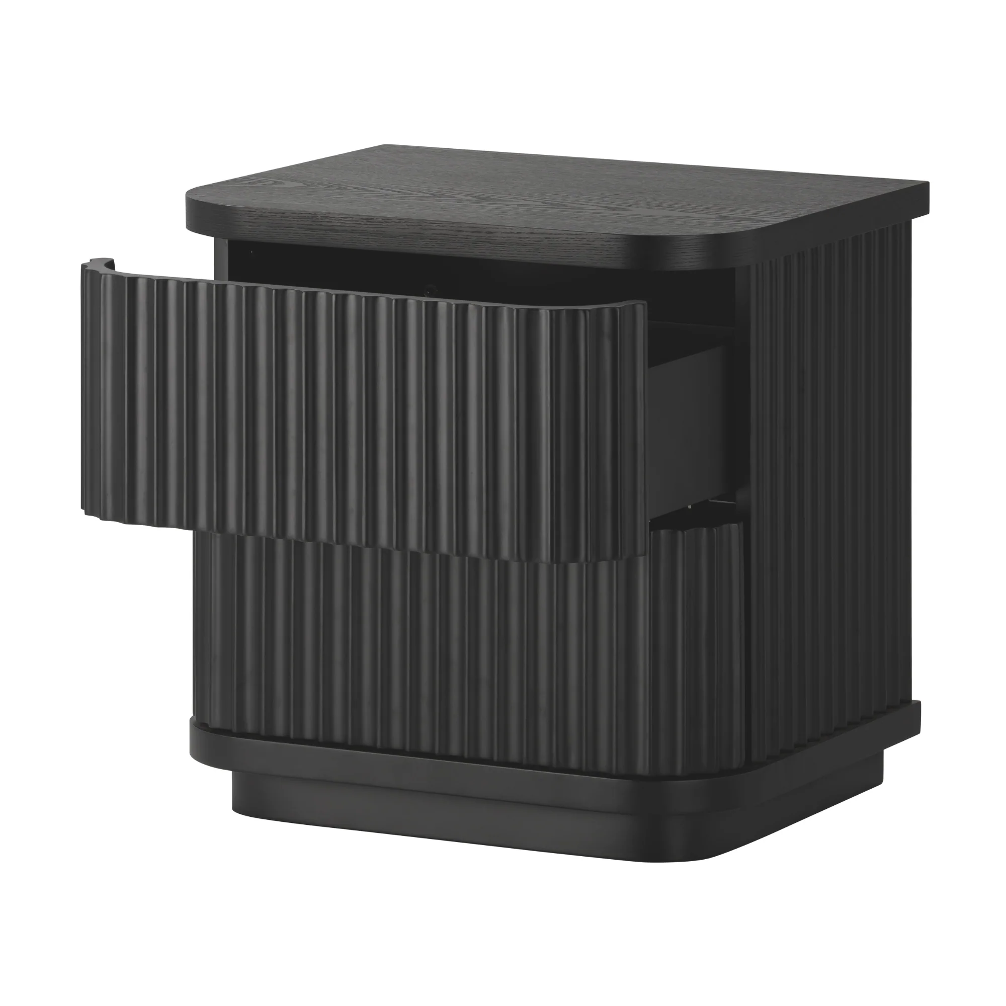 Manna Bedside Table Black - Image 3